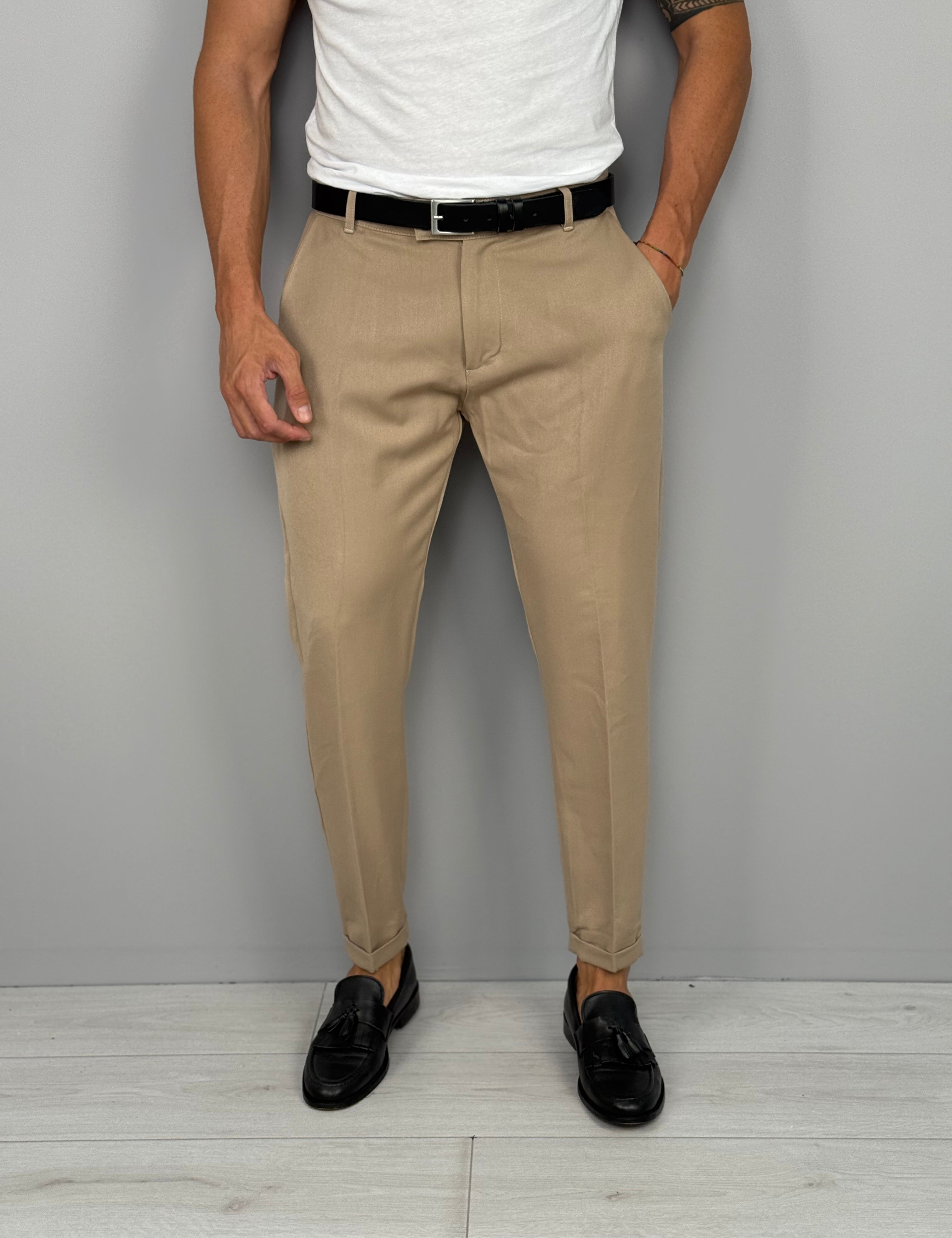 PANTALONE MOD CAPRI RISVOLTINO