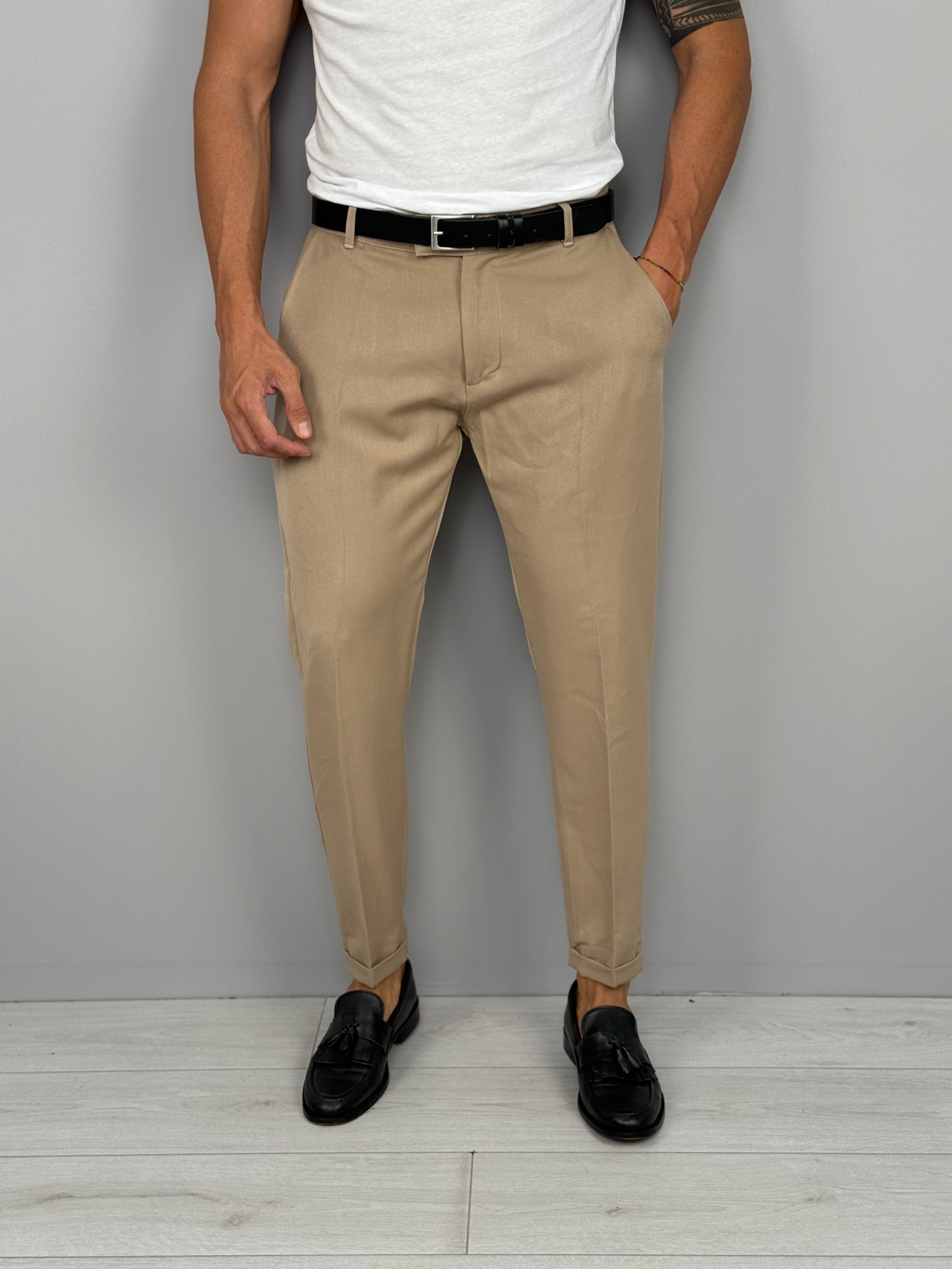 PANTALONE MOD CAPRI RISVOLTINO