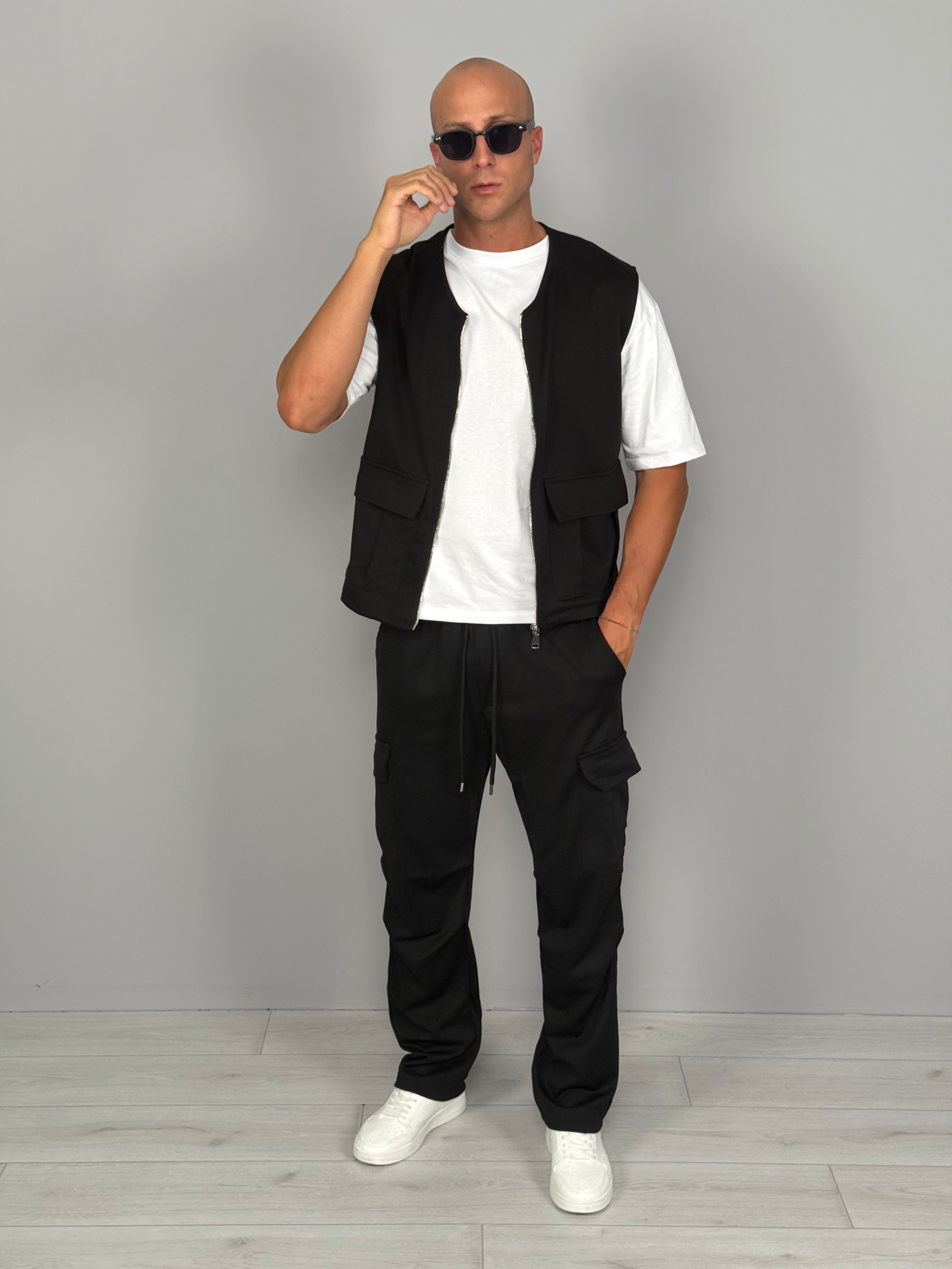 COORDINATO GILET TASCONATO