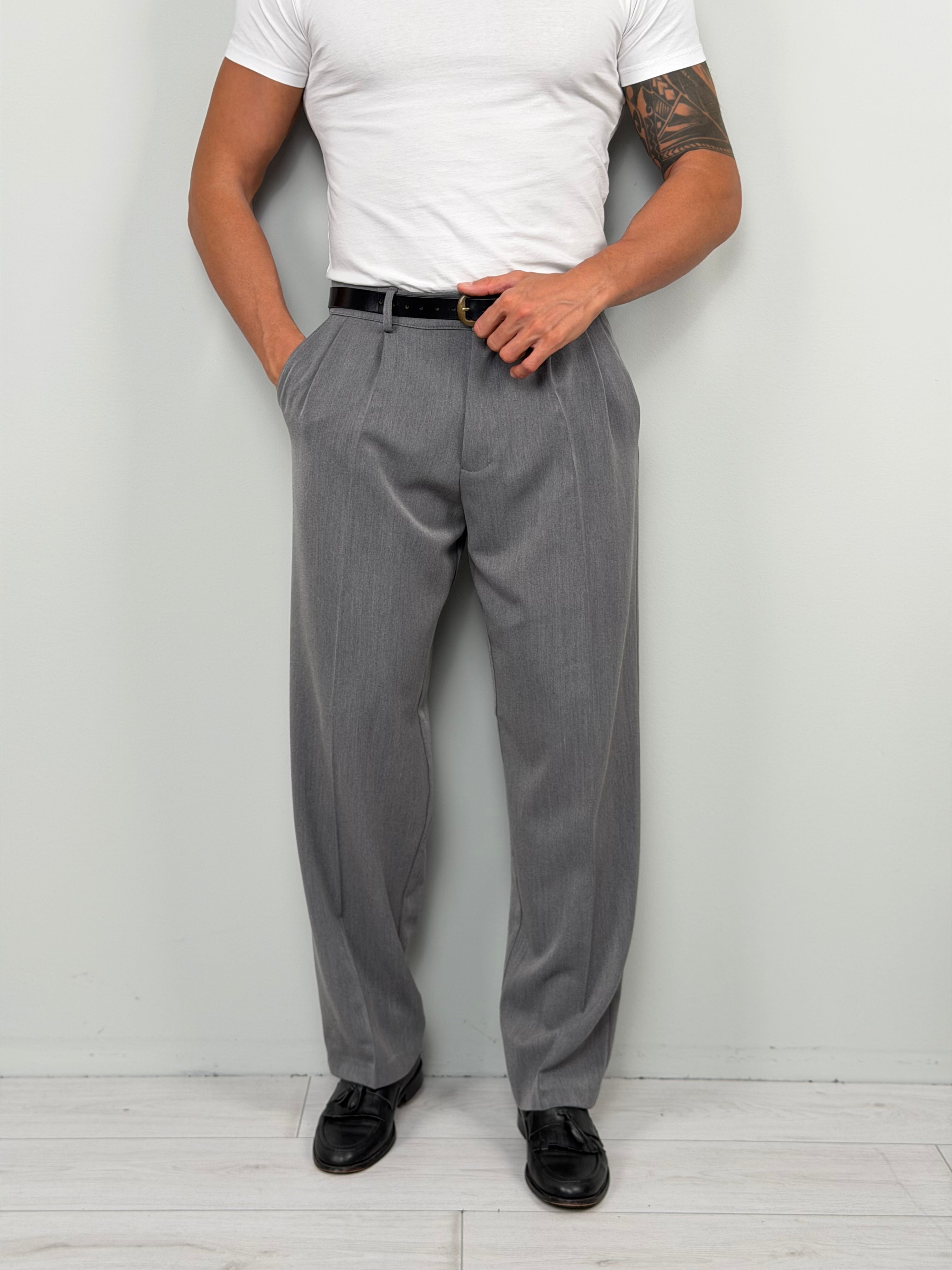 Pantalón elegante amplio premium - Bolsillos traseros invierno