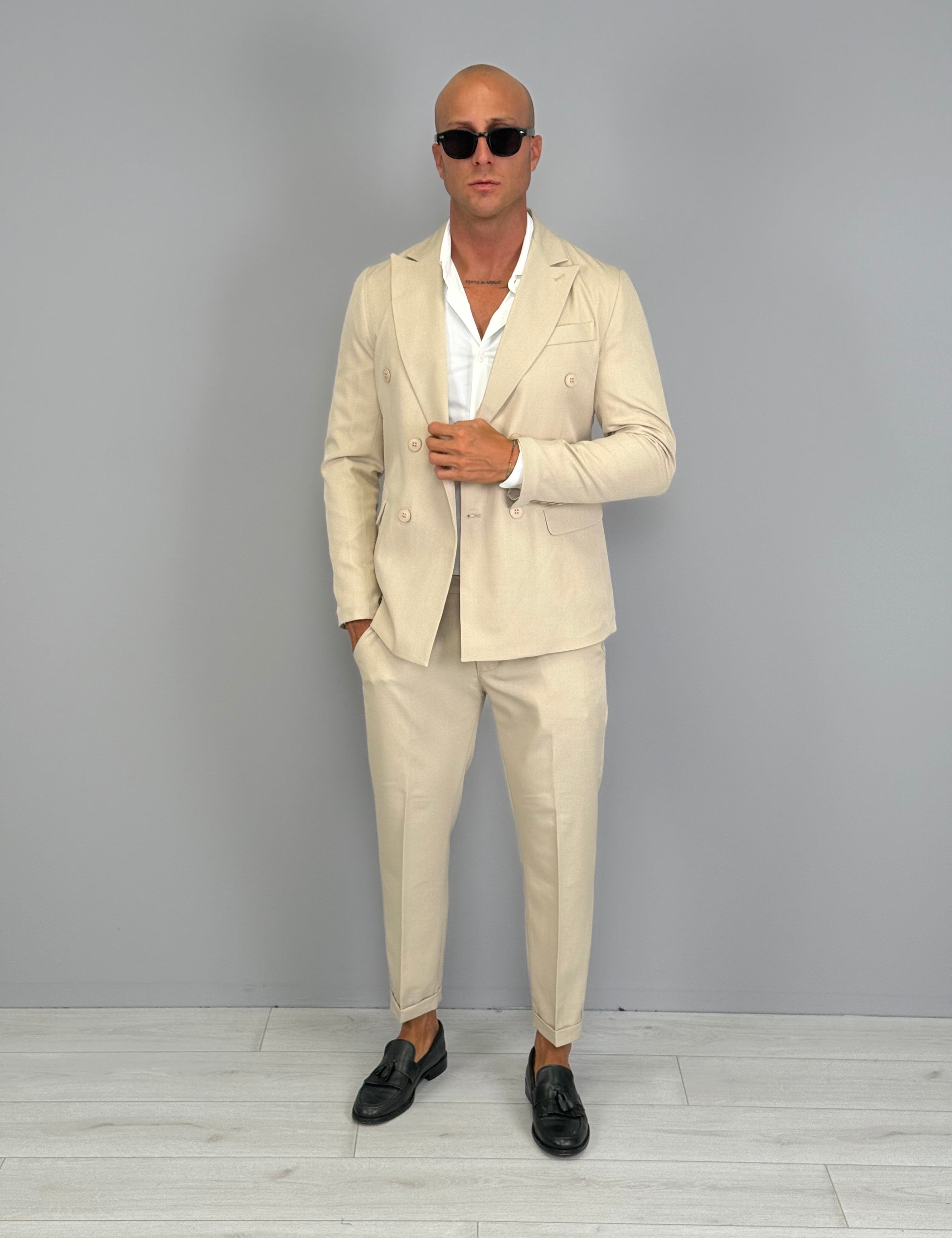 ABITO DOPPIOPETTO FIAMMATO