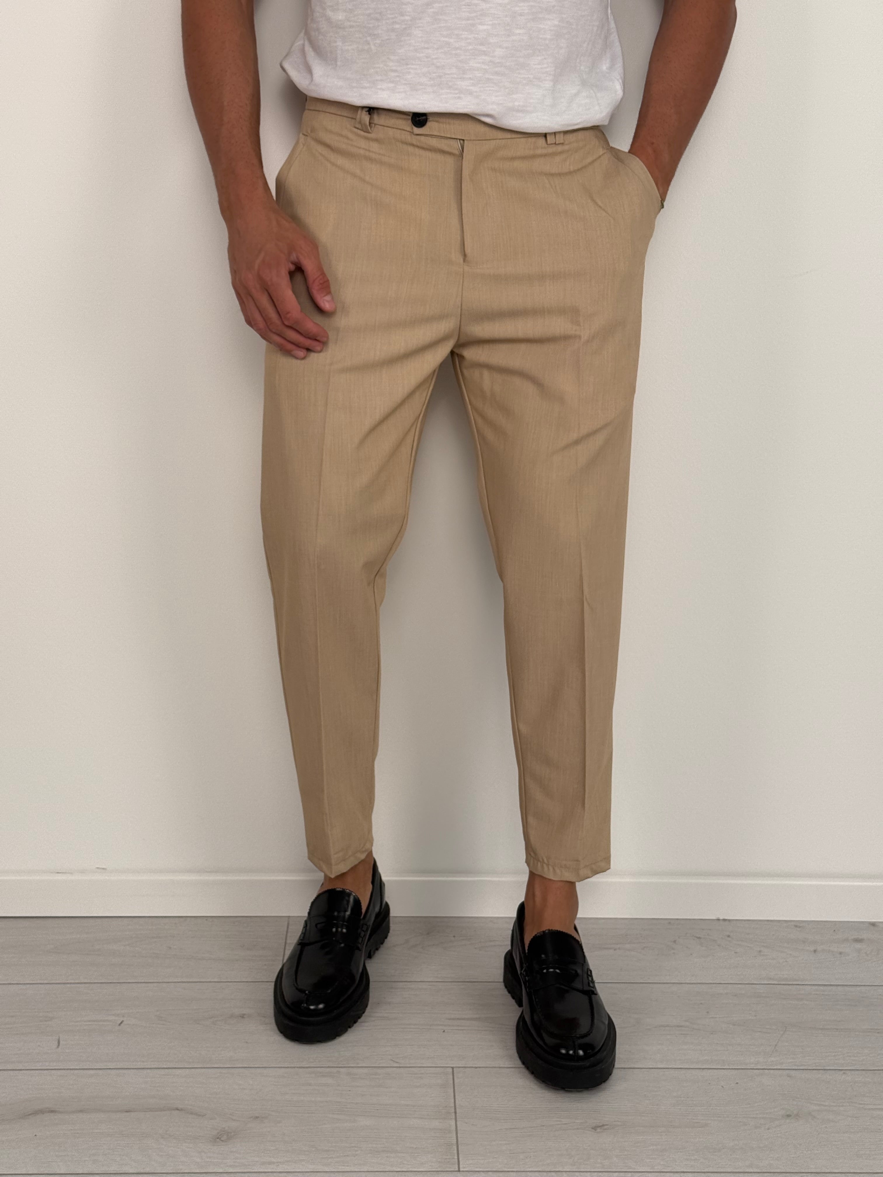 PANTALONE MOD CAPRI PREMIUM (TASCHE DIETRO) - Tg.48 MILITARE