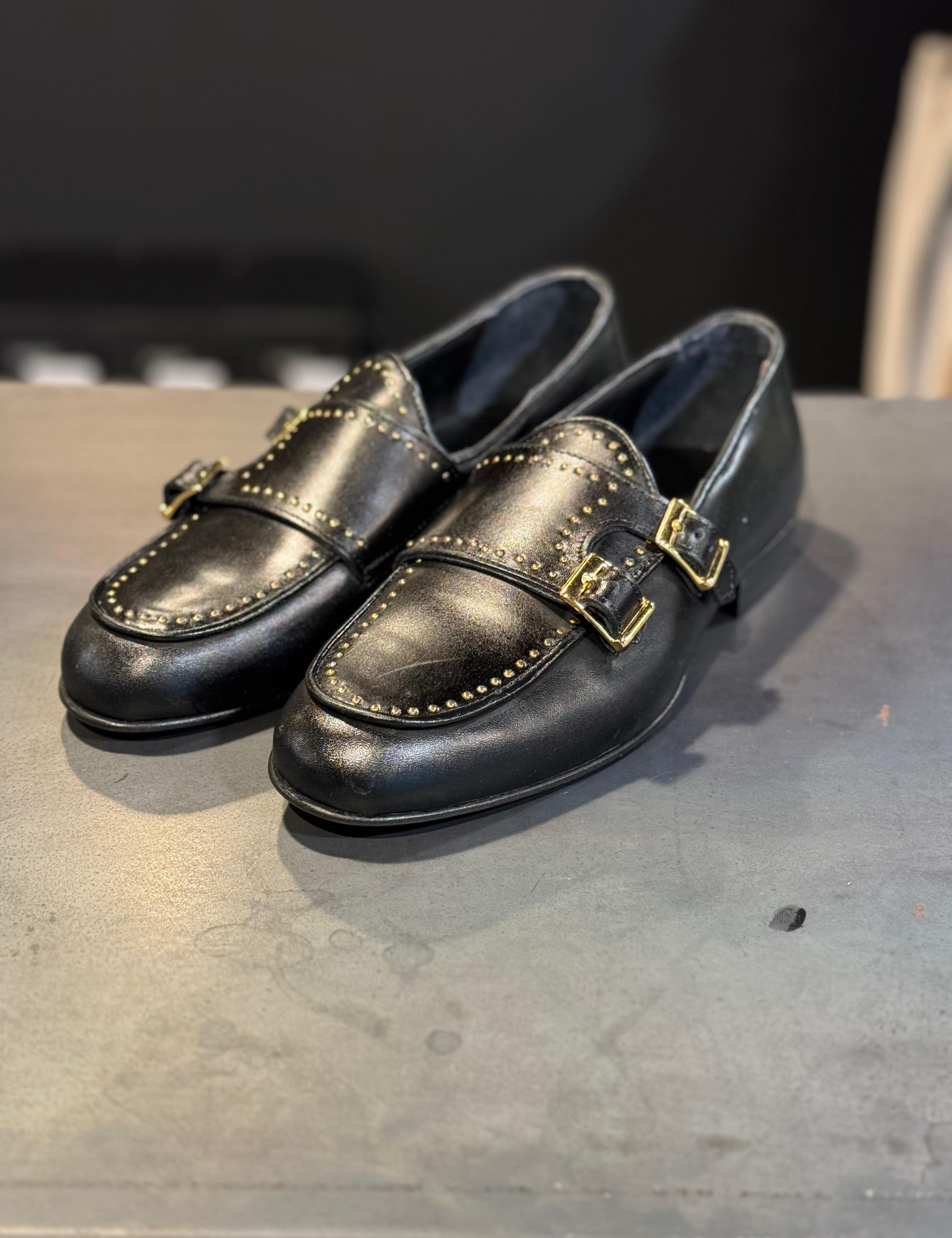 MOCASSINO PELLE BORCHIATO