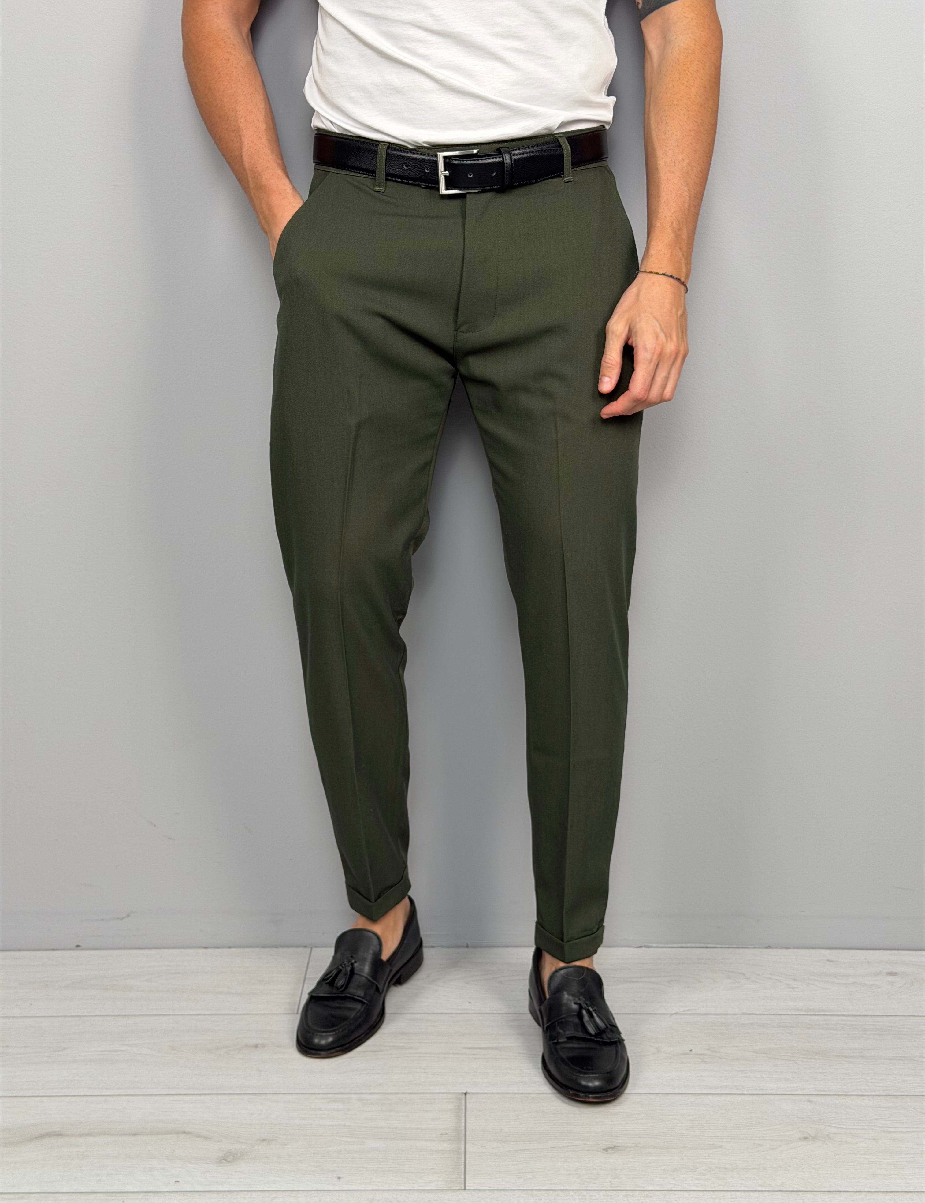 PANTALONE MOD CAPRI RISVOLTINO