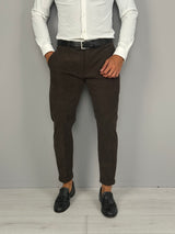 MOD CAPRI VELVET TURN-UP TROUSERS