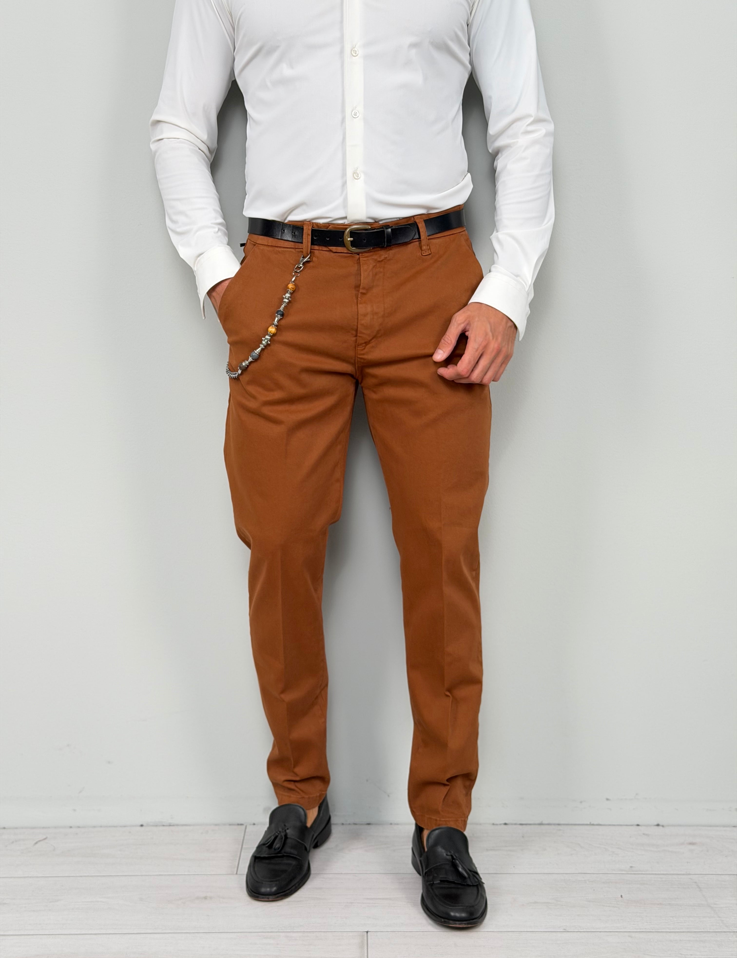 LORD MOD CAPRI COTTON PANTS - BACK POCKETS
