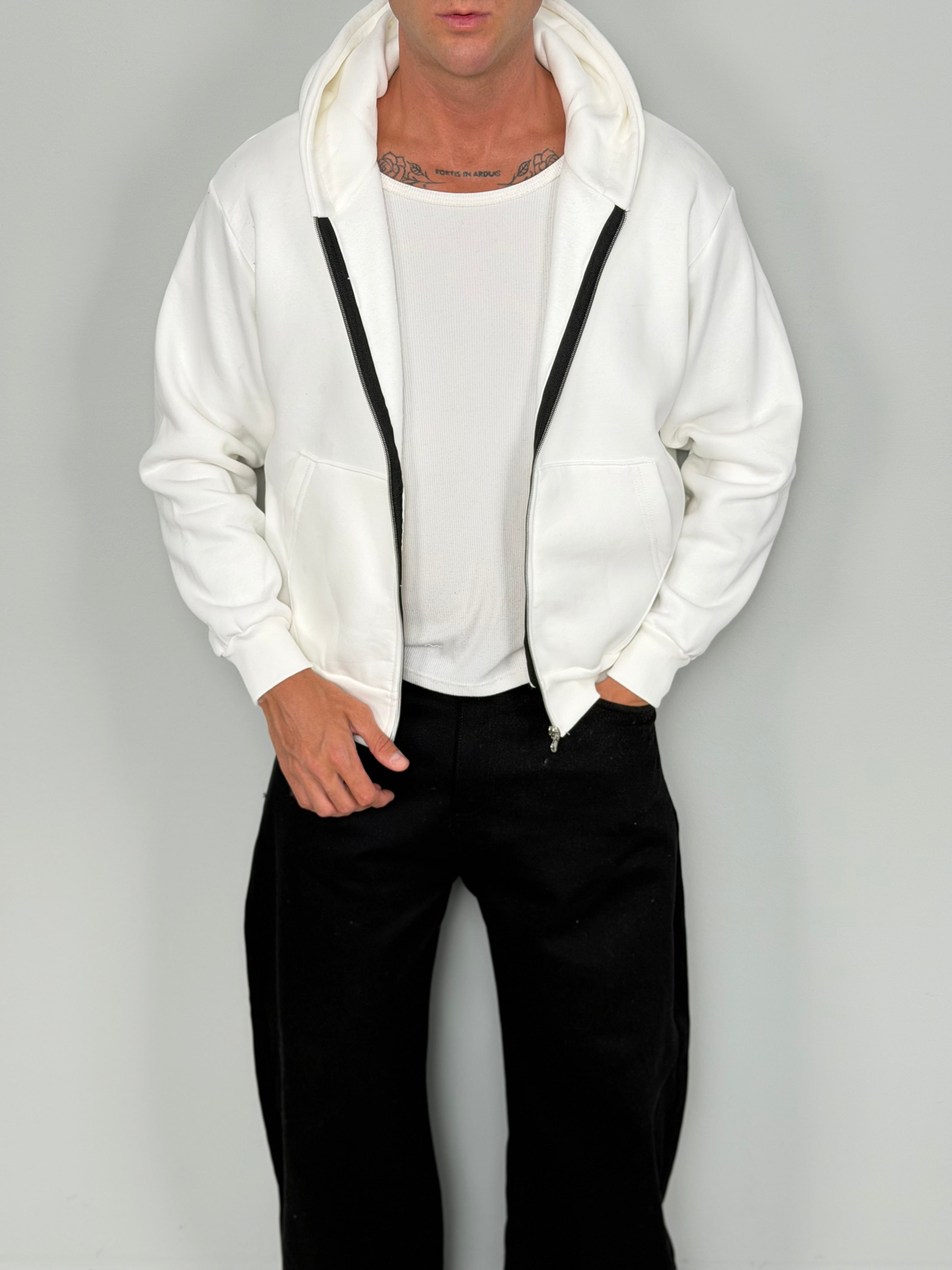 FELPA ZIP BOXY FIT FELPATA