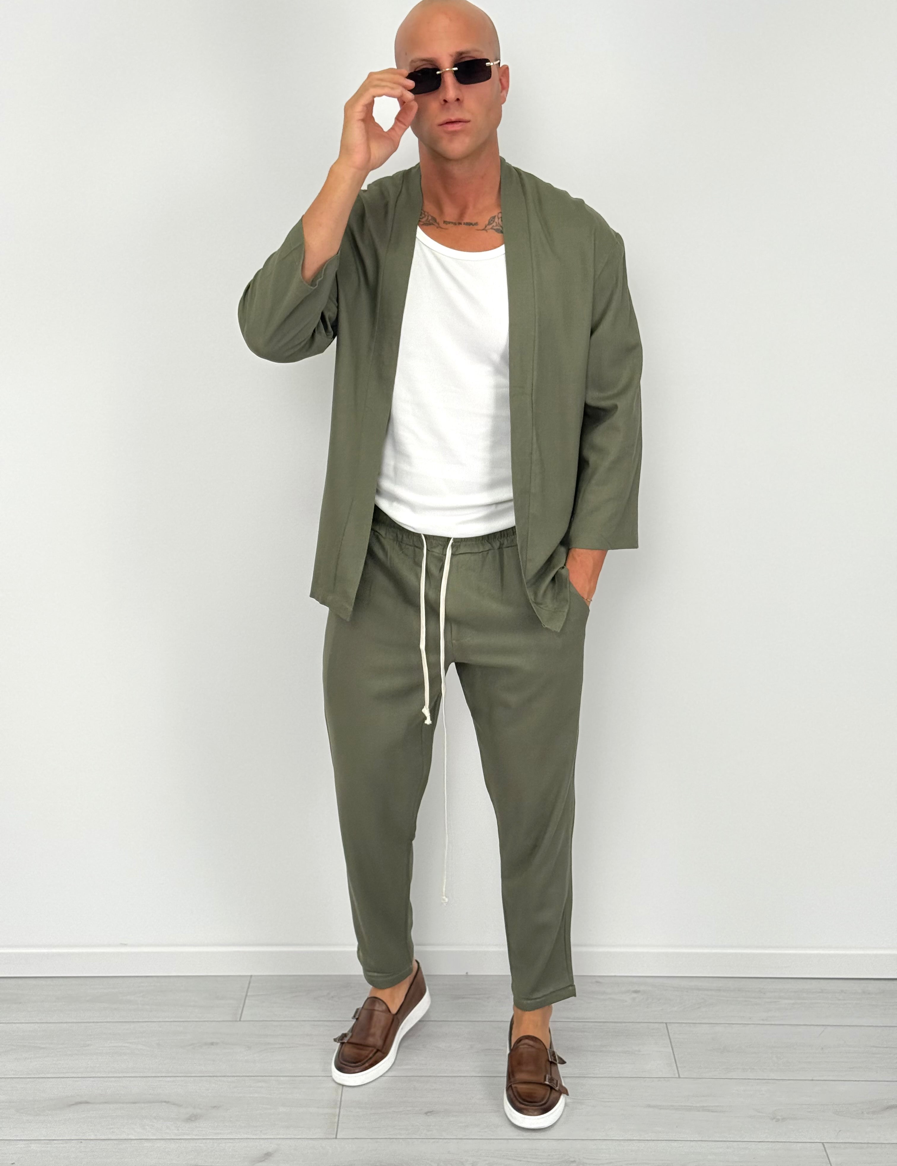 COORDINATO LINO FLOW - rimasto L bianco