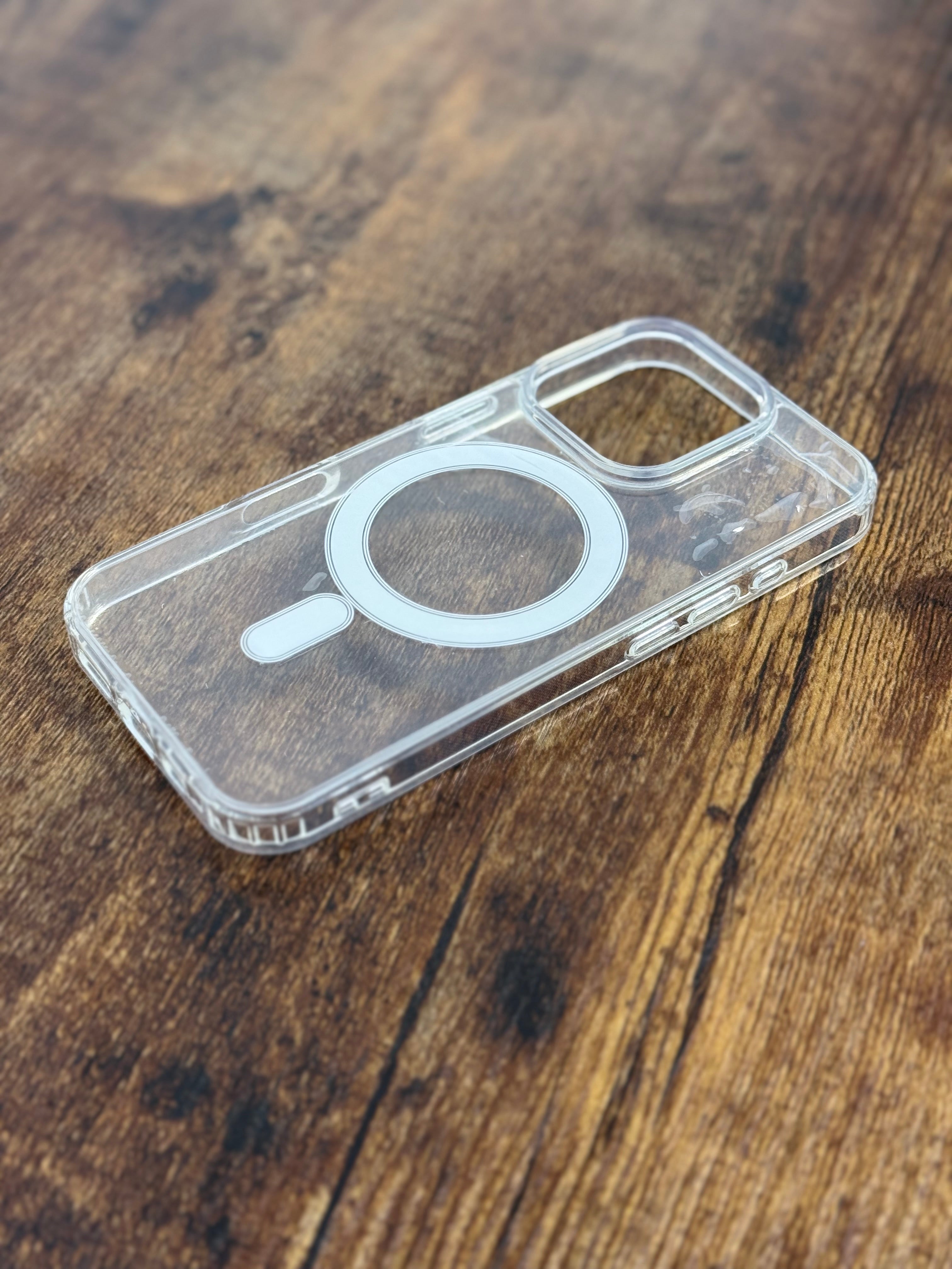 COVER MAGSAFE IPHONE 15PRO/16PRO/16PROMAX TRASPARENTE