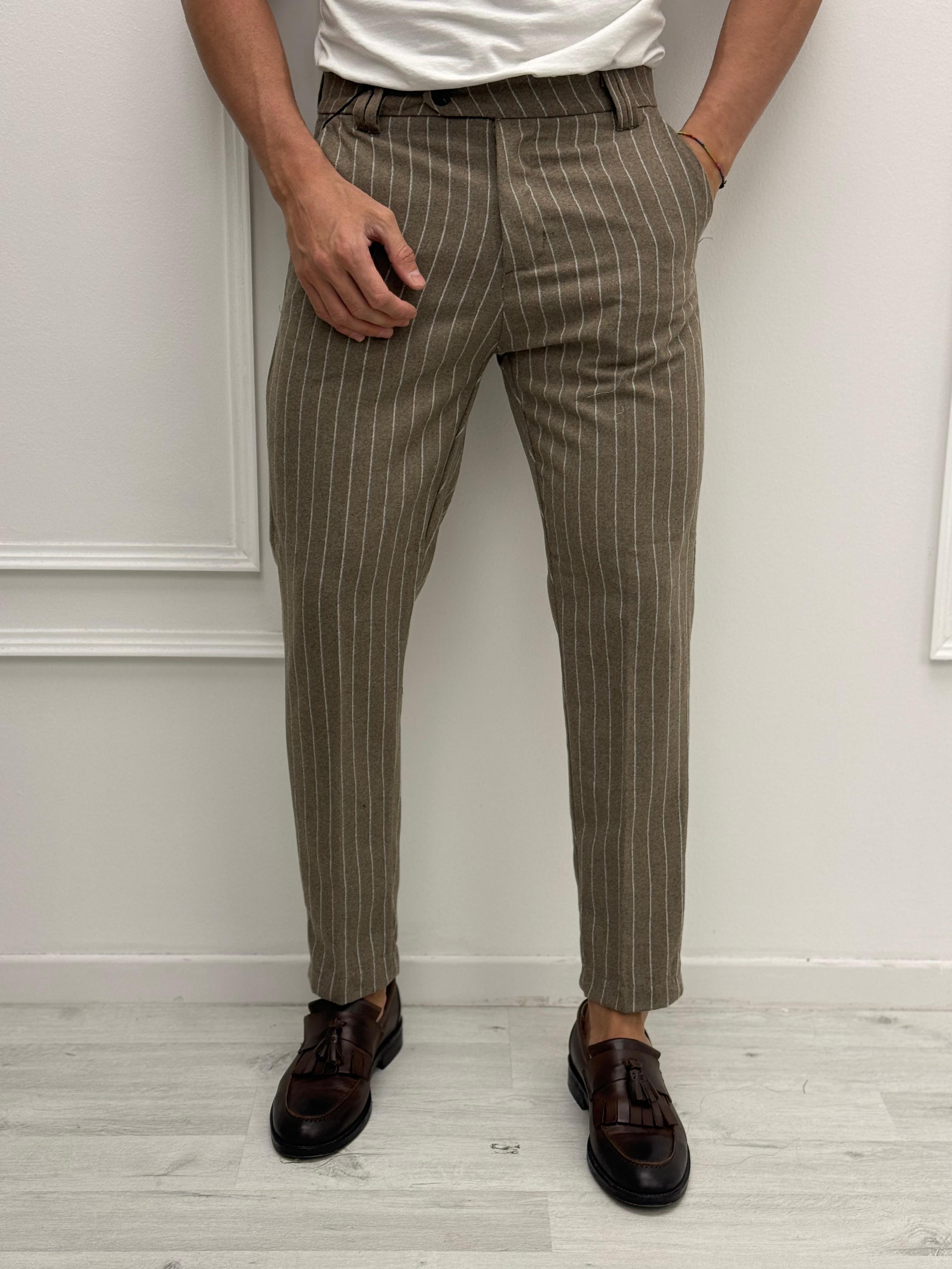 PANTALONE GESSATO LANA - TG. S/L