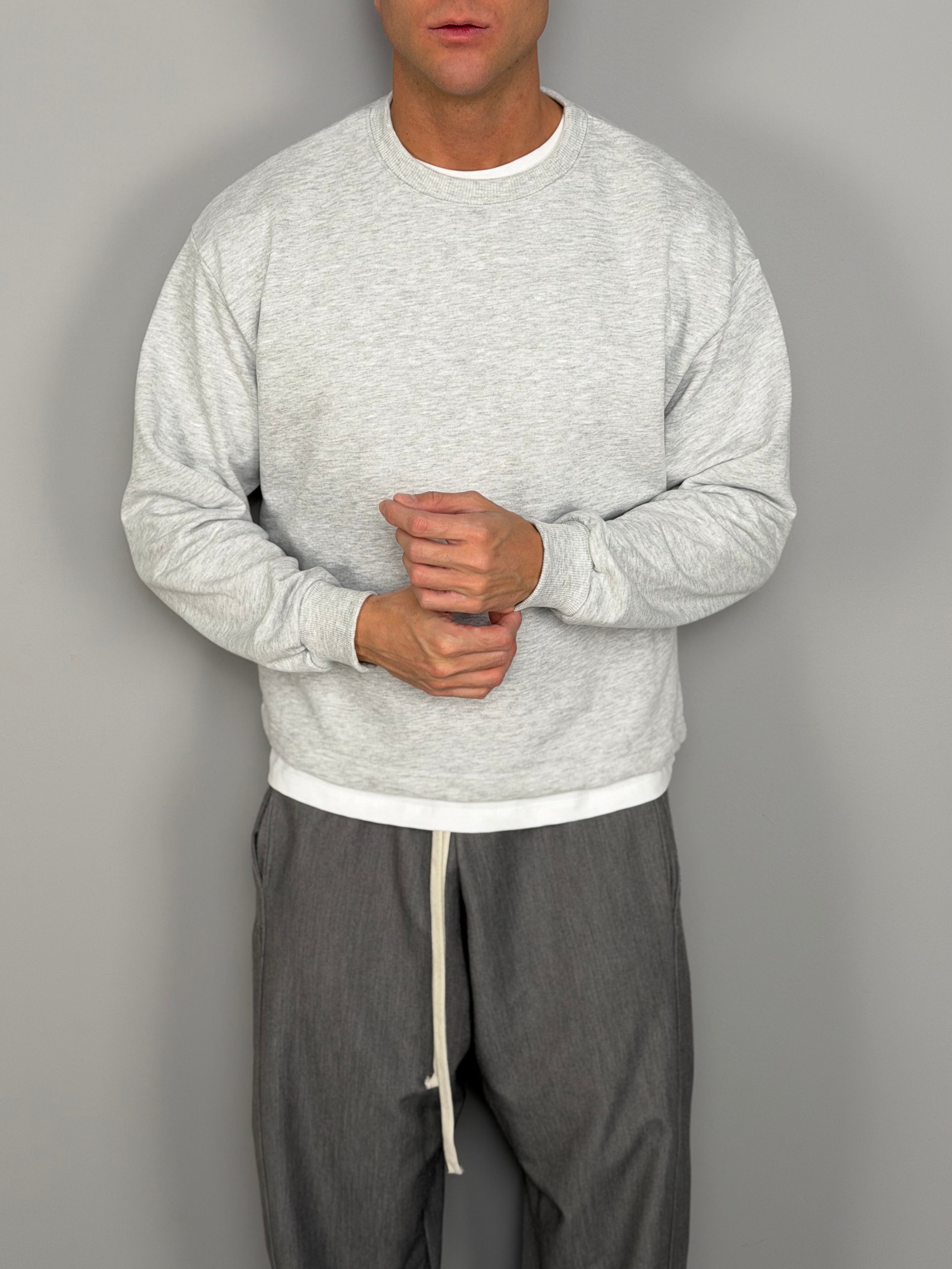 SWEAT-SHIRT COURT À GAZED 