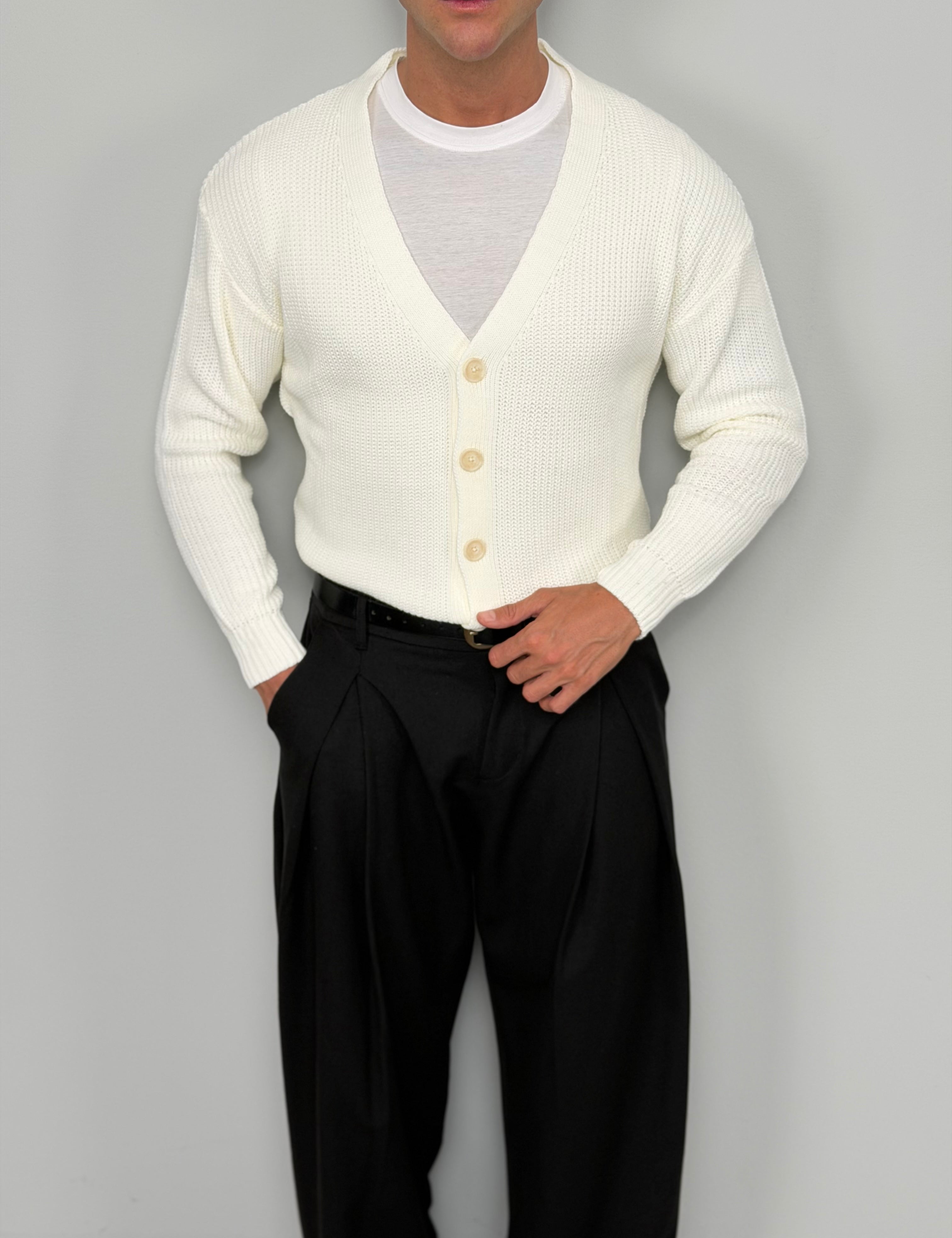 BASIC THREAD CARDIGAN