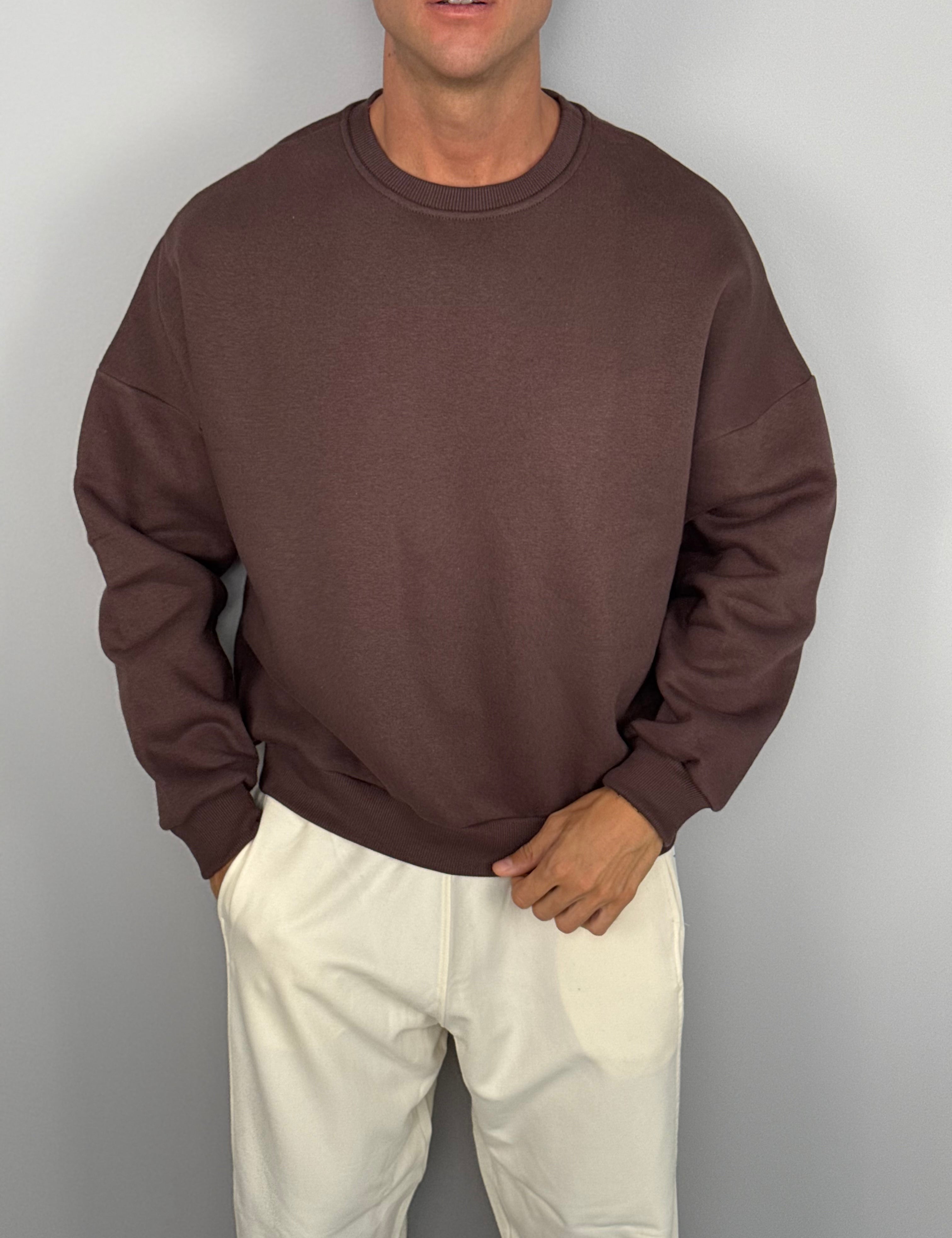 FELPA GIROCOLLO BOXY FIT FELPATA