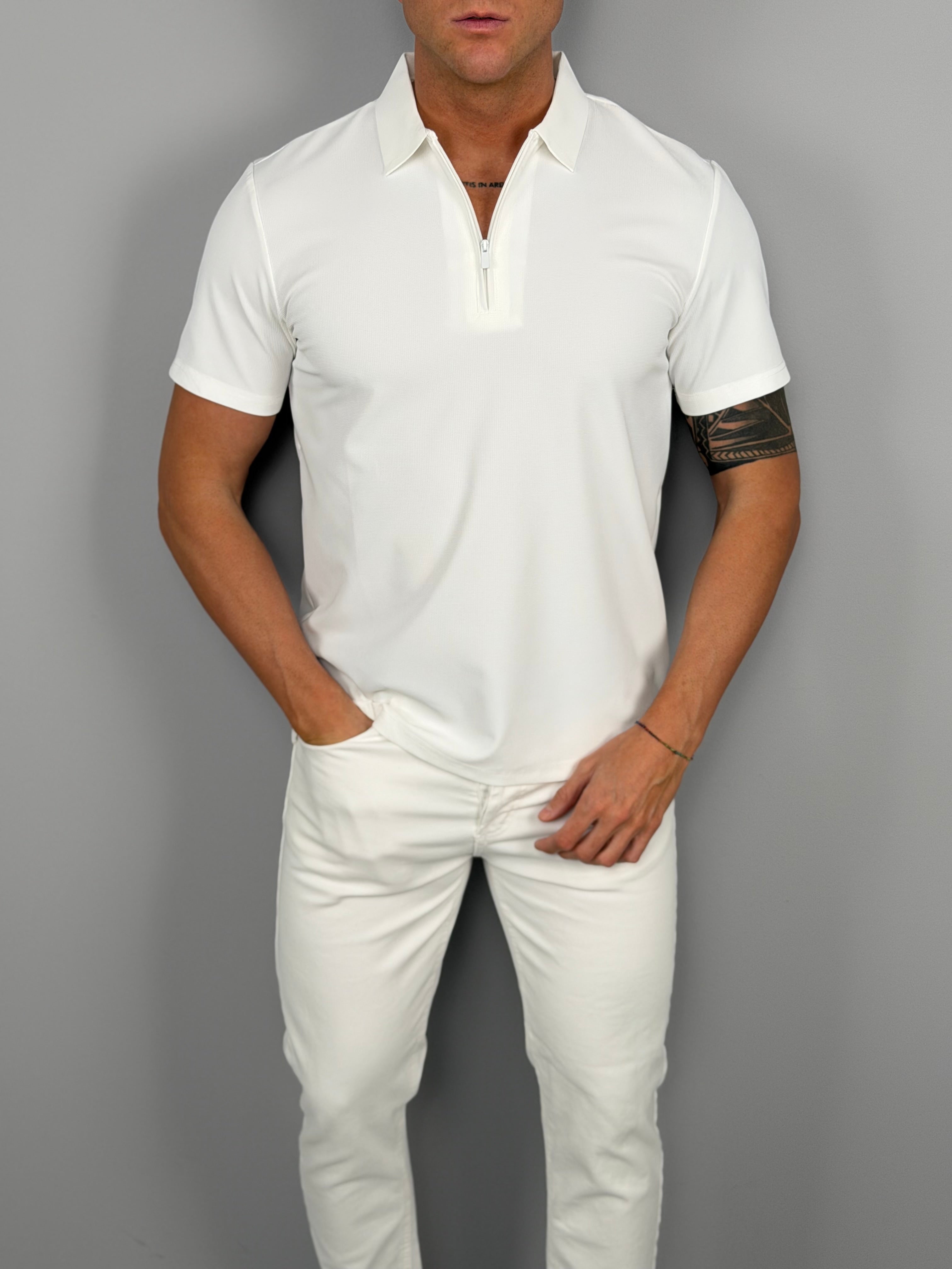 POLO CON CREMALLERA ELÁSTICO - SIN PLANCHAR