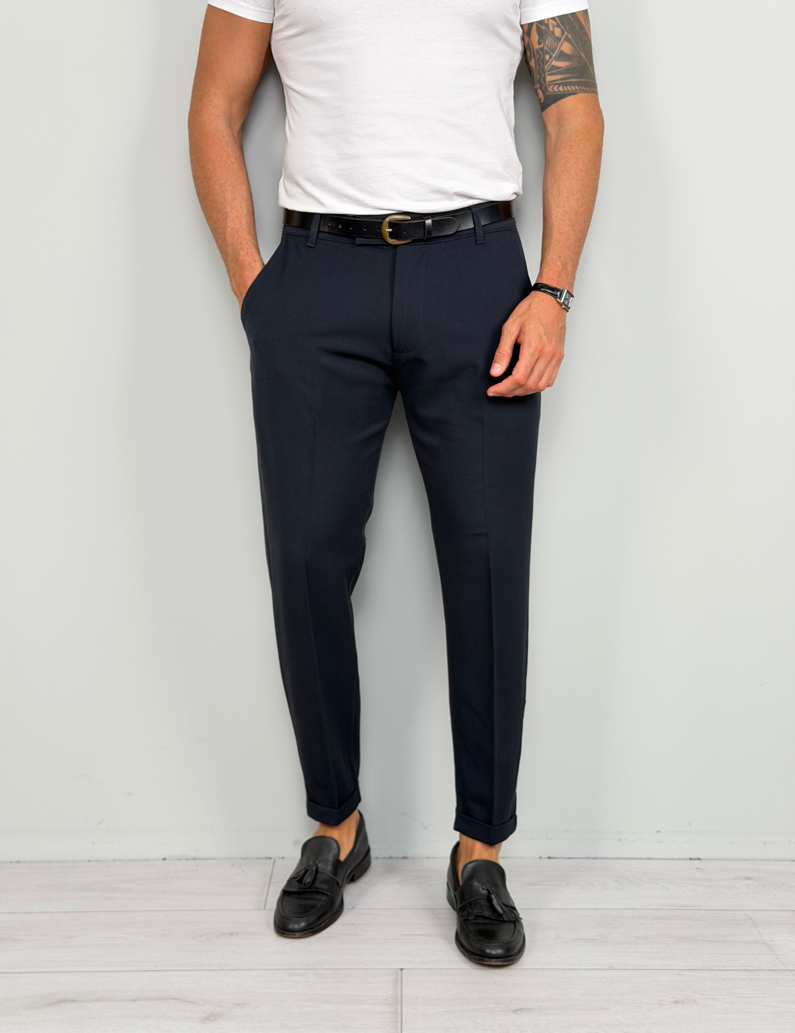 PANTALONE BUTTON MOD CAPRI - TASCHE DIETRO