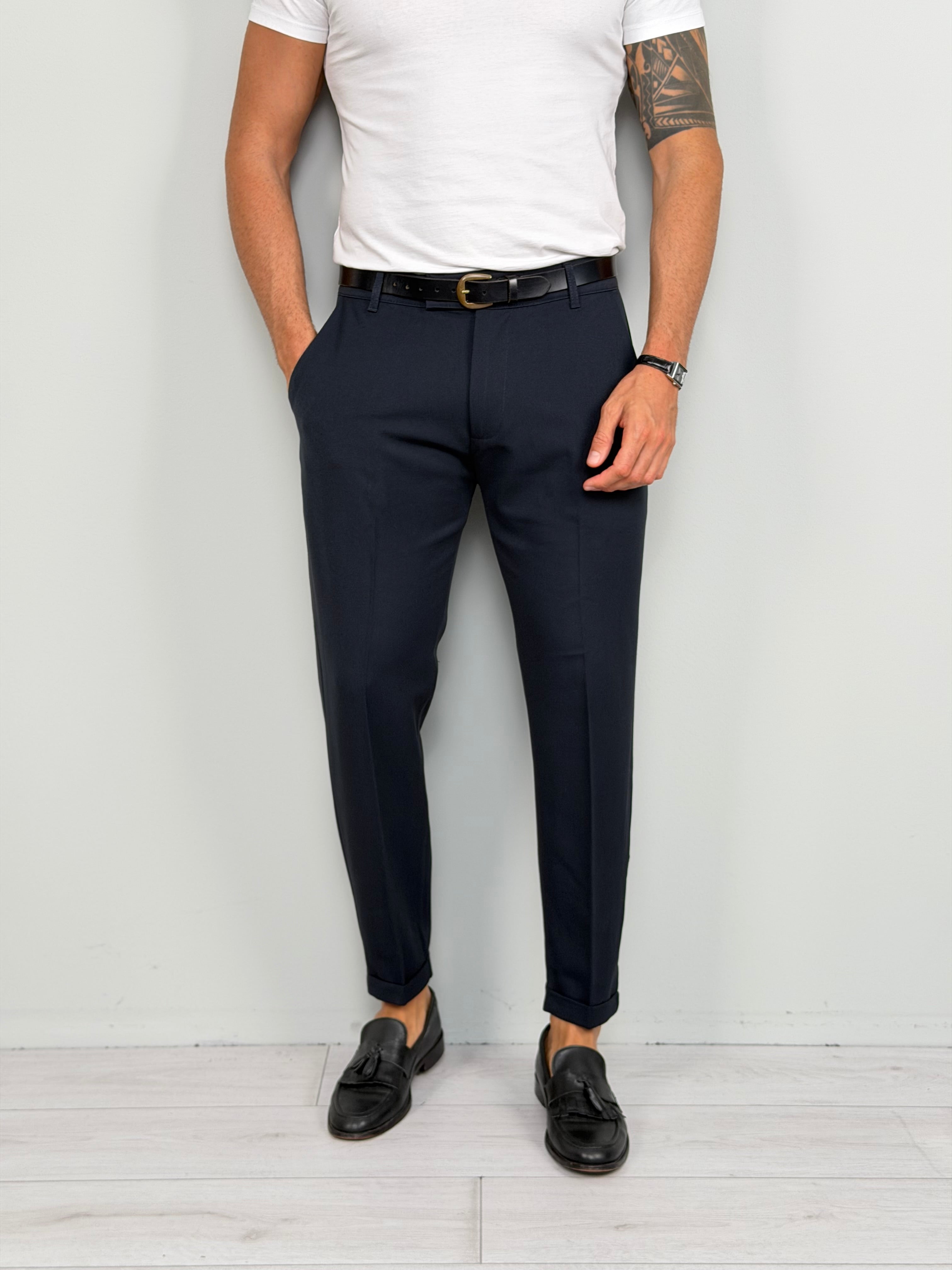 PANTALONE BUTTON MOD CAPRI - TASCHE DIETRO