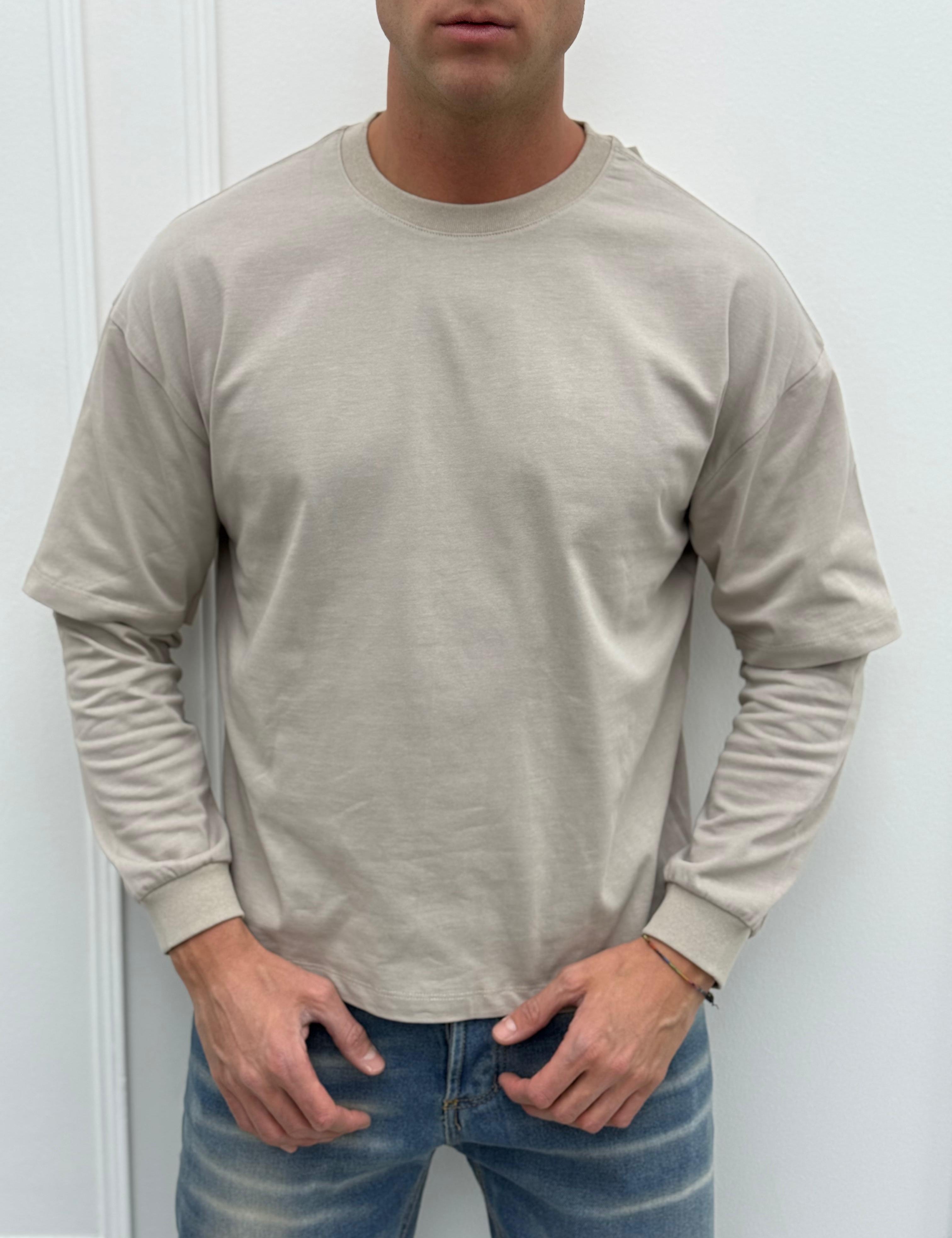 T-SHIRT MAGLIA DOPPIA MANICA