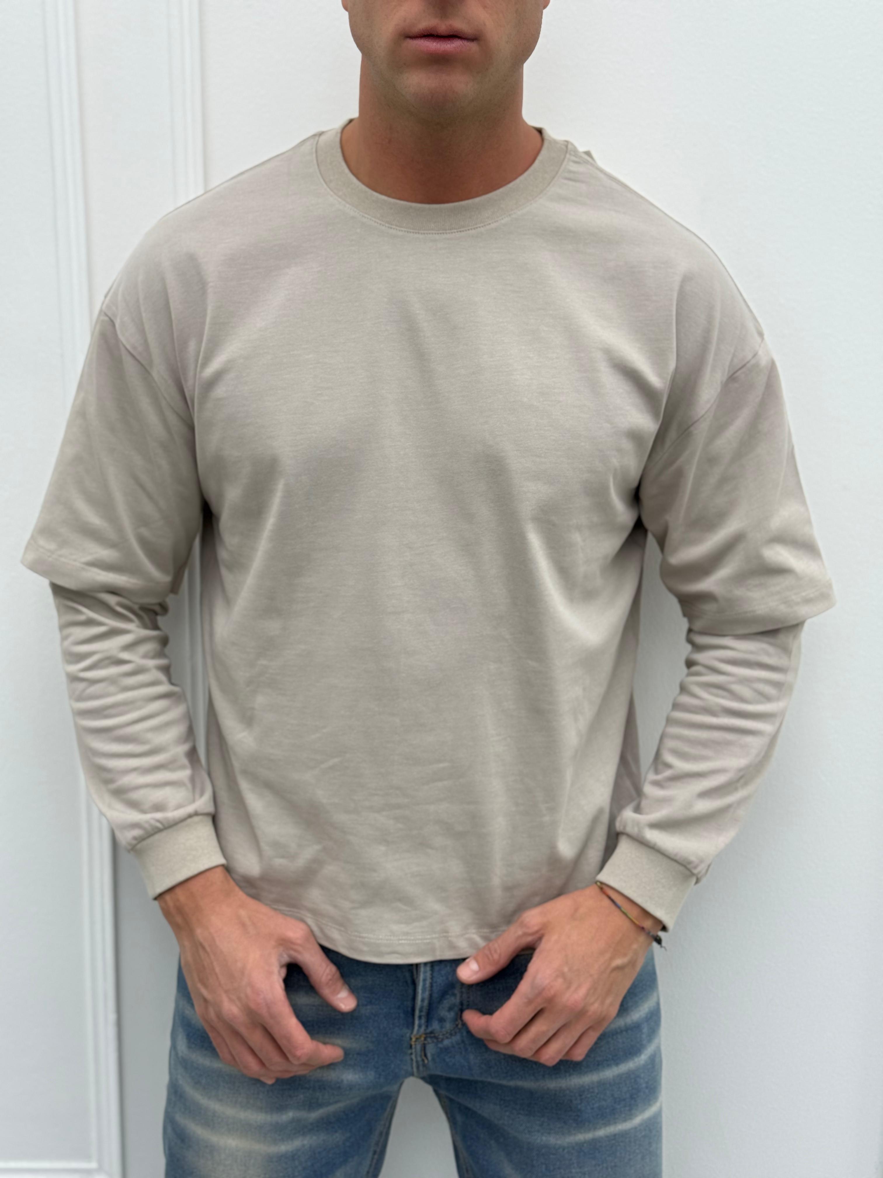 T-SHIRT MAGLIA DOPPIA MANICA