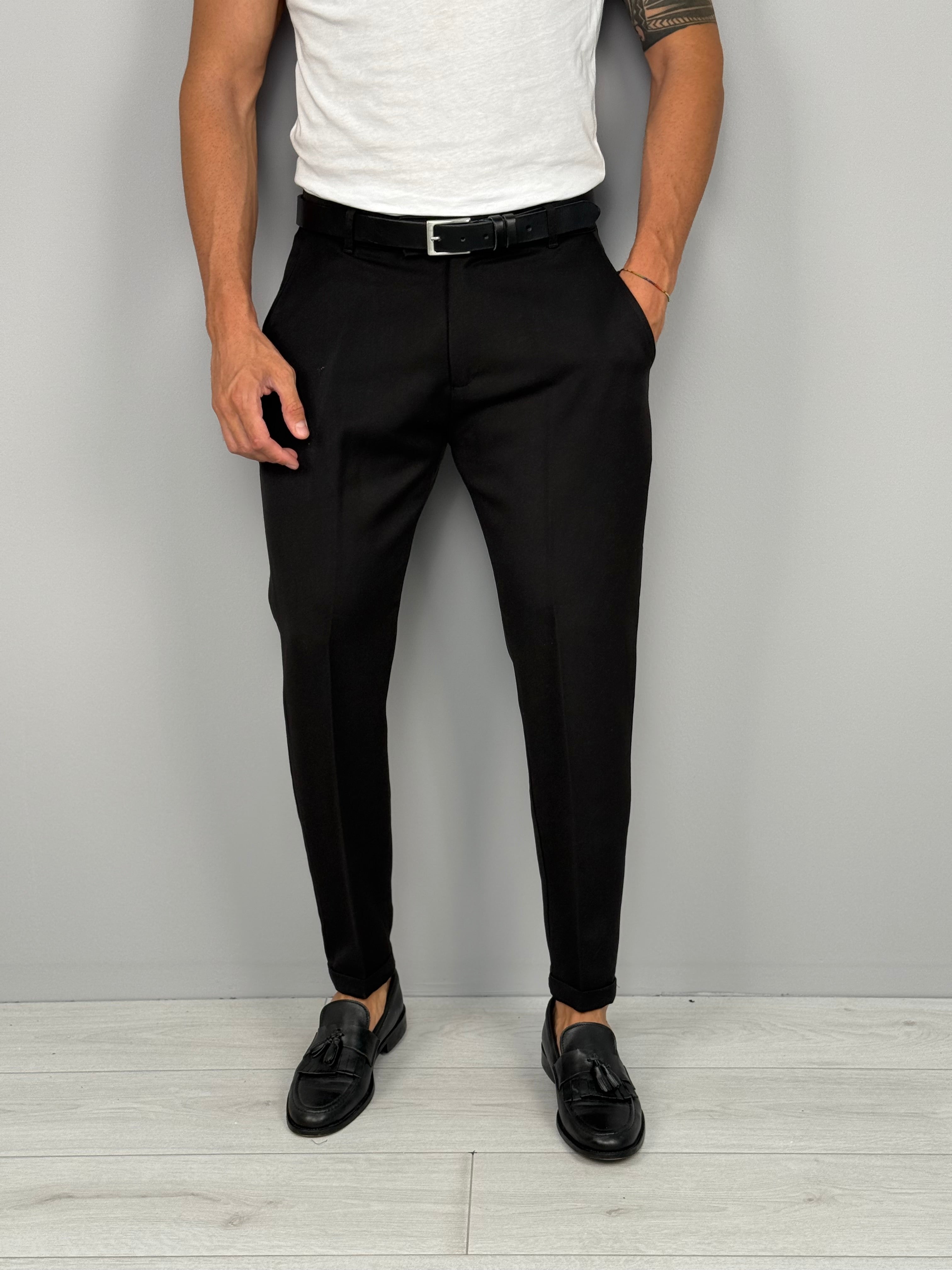 PANTALONE MOD CAPRI RISVOLTINO