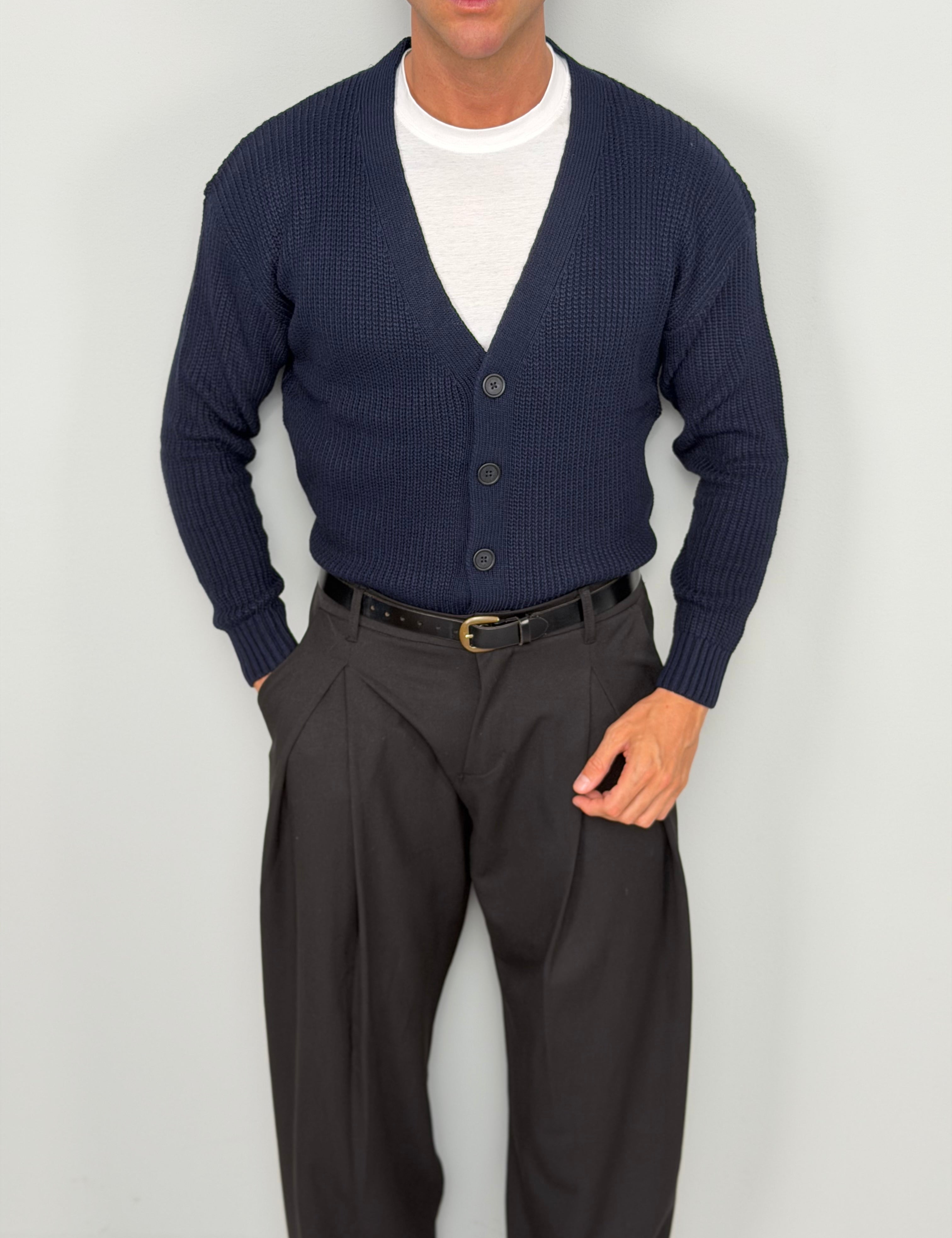 BASIC THREAD CARDIGAN