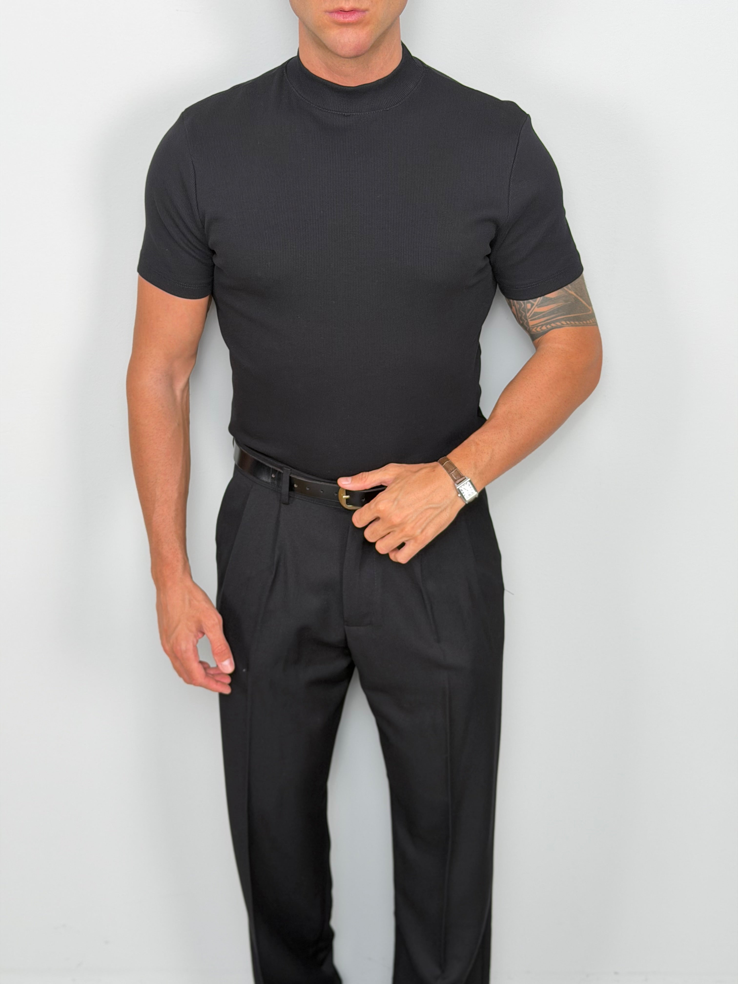 T-SHIRT COTONE MEZZO COLLO