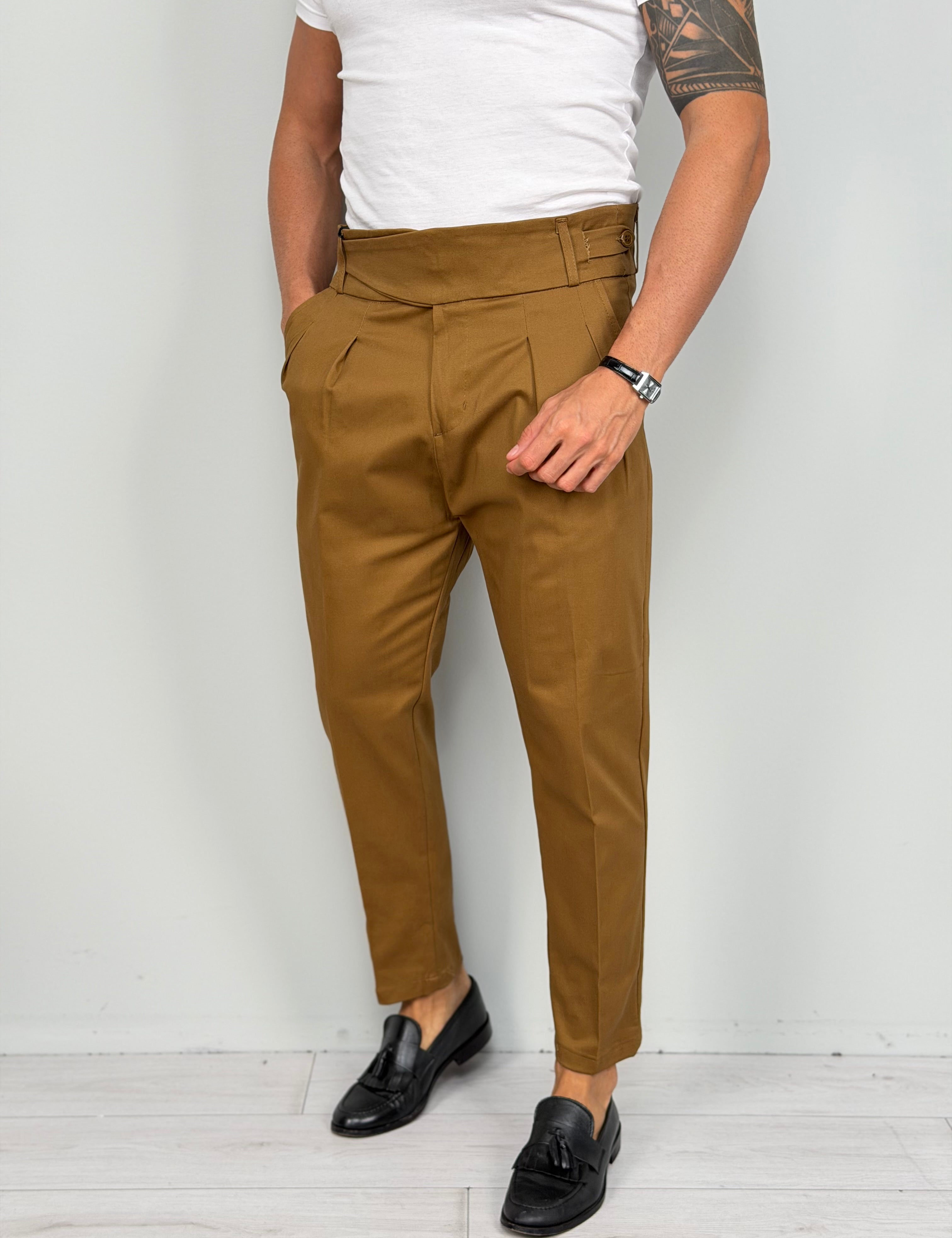 PANTALONE VITA ALTA MOD CAPRI