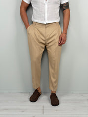 PANTALONE LINO FOLLOW - TASCA DIETRO