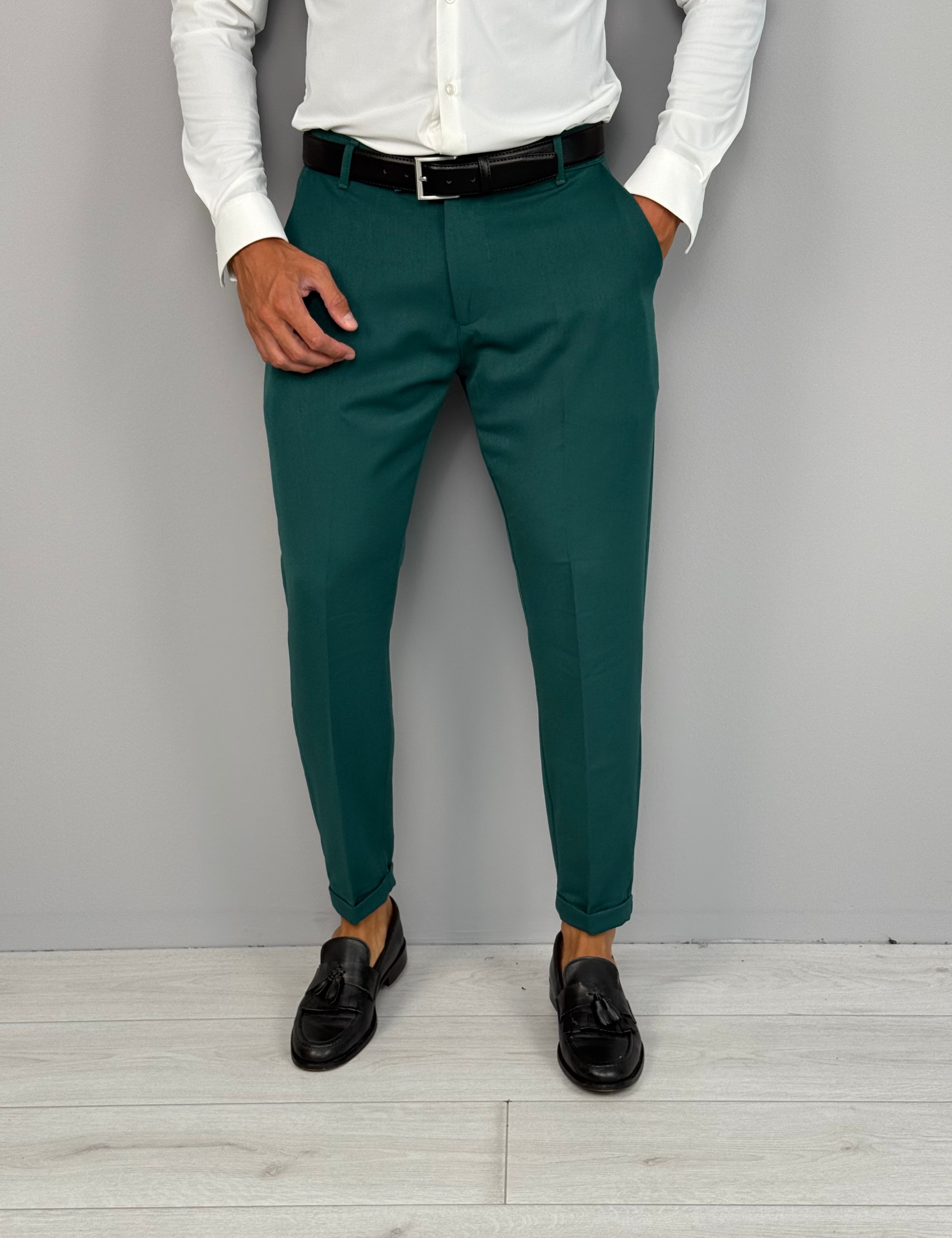 PANTALONE MOD CAPRI RISVOLTINO