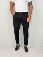 PANTALÓN DE LINO MOD CAPRI RISVOLTINO