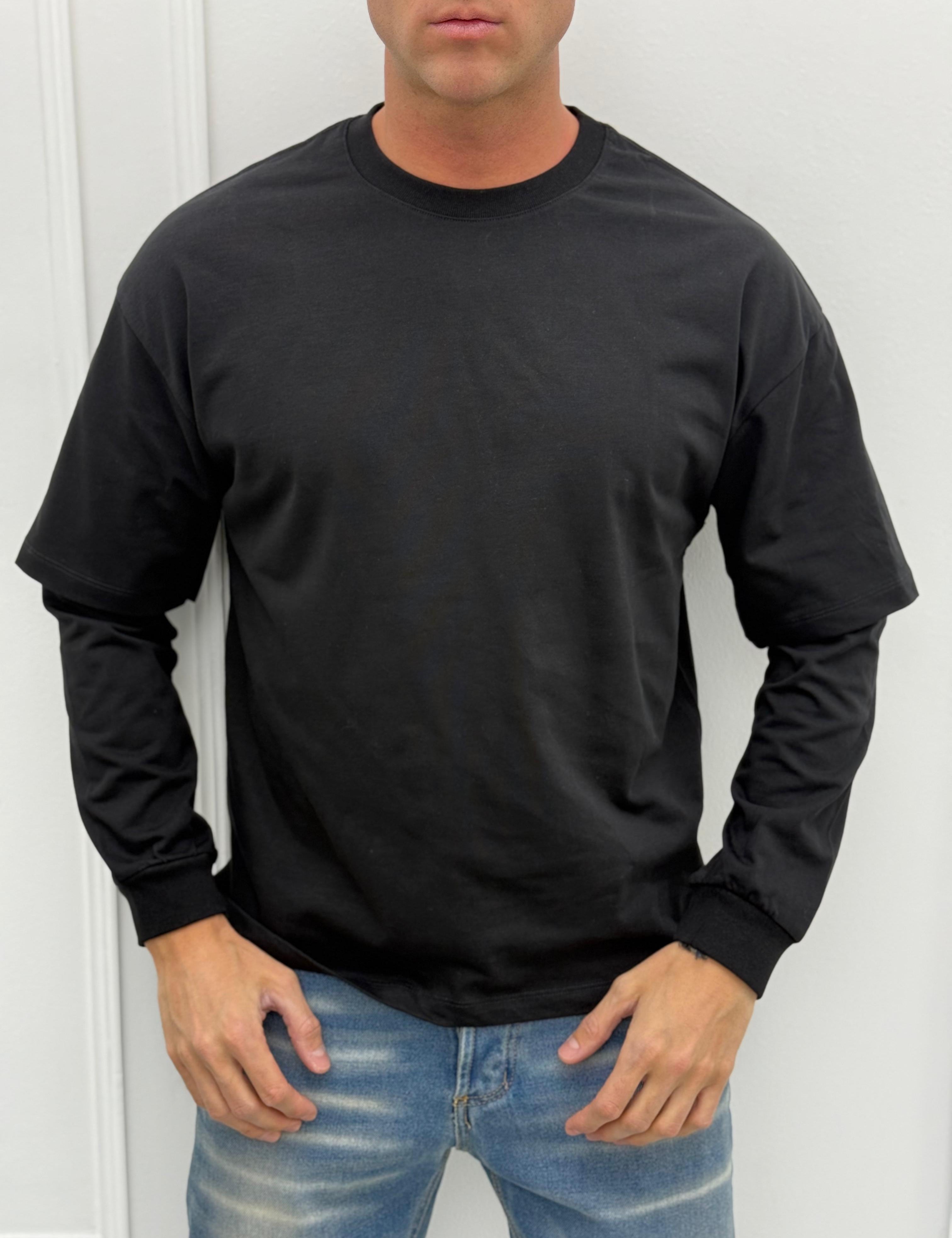 T-SHIRT MAGLIA DOPPIA MANICA