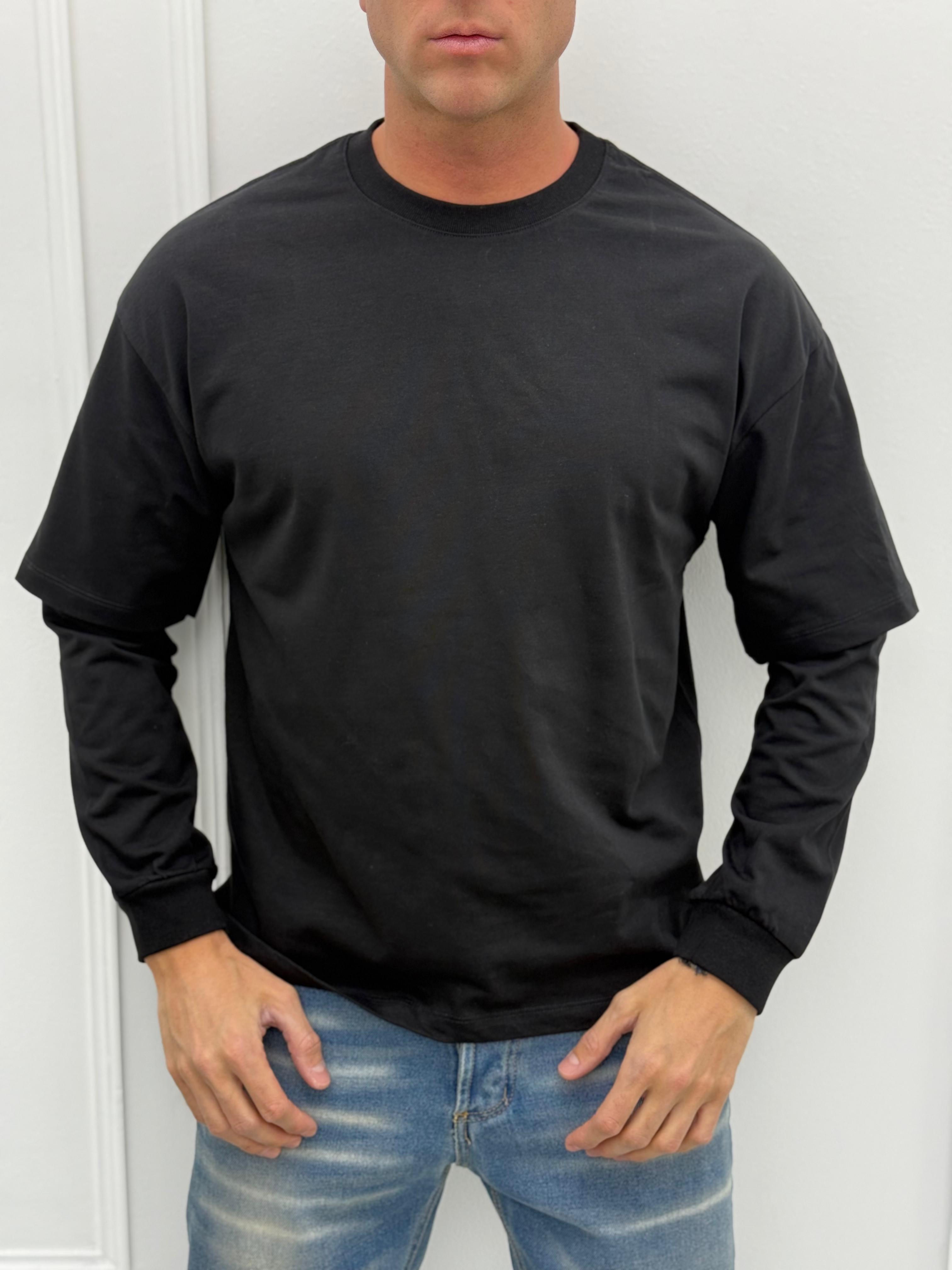 T-SHIRT MAGLIA DOPPIA MANICA