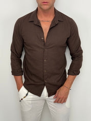 CAMICIA LINO COLLETTO