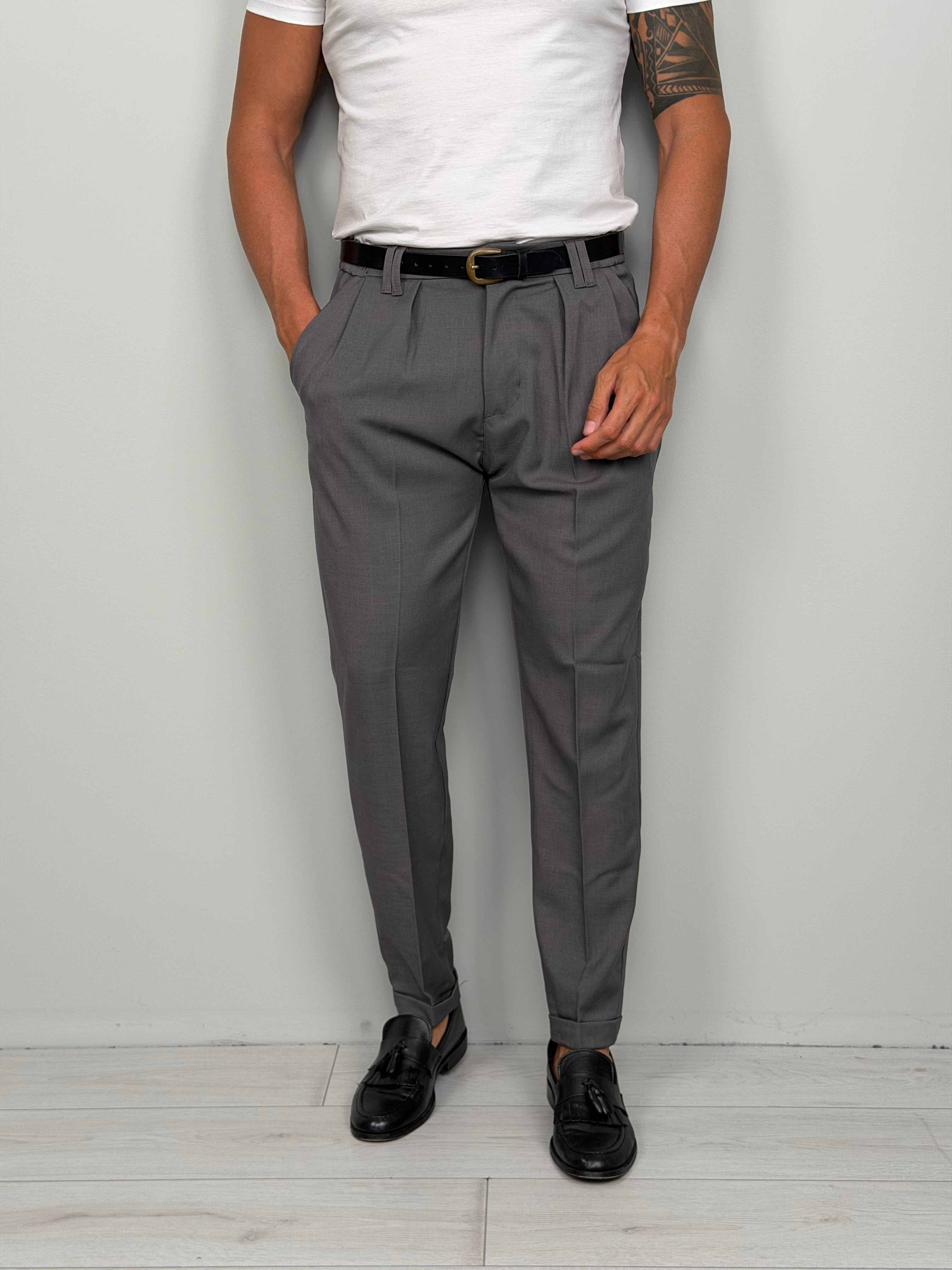 PANTALONE COMFORT MOD CAPRI - TASCHE DIETRO
