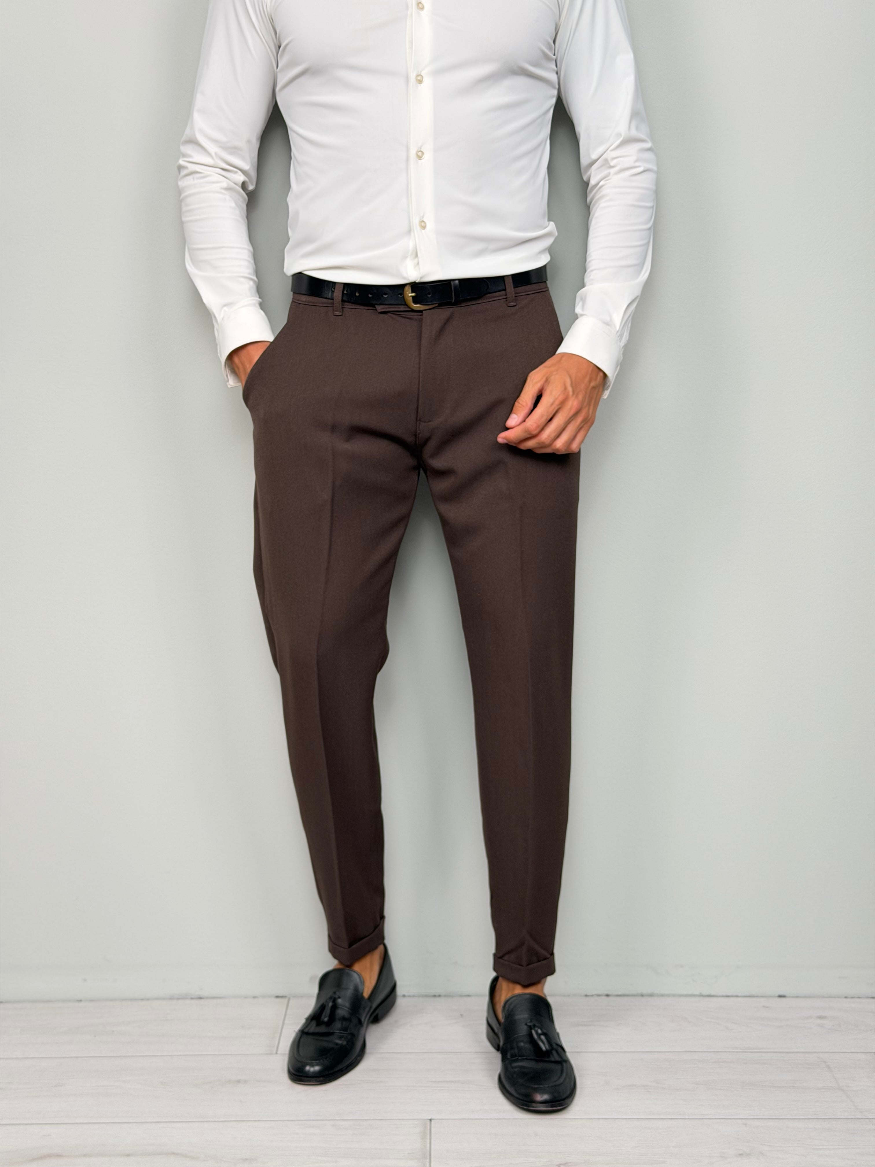Pantalón modelo capri con vuelta invernal