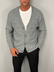 CARDIGAN TRECCIA IN FILO