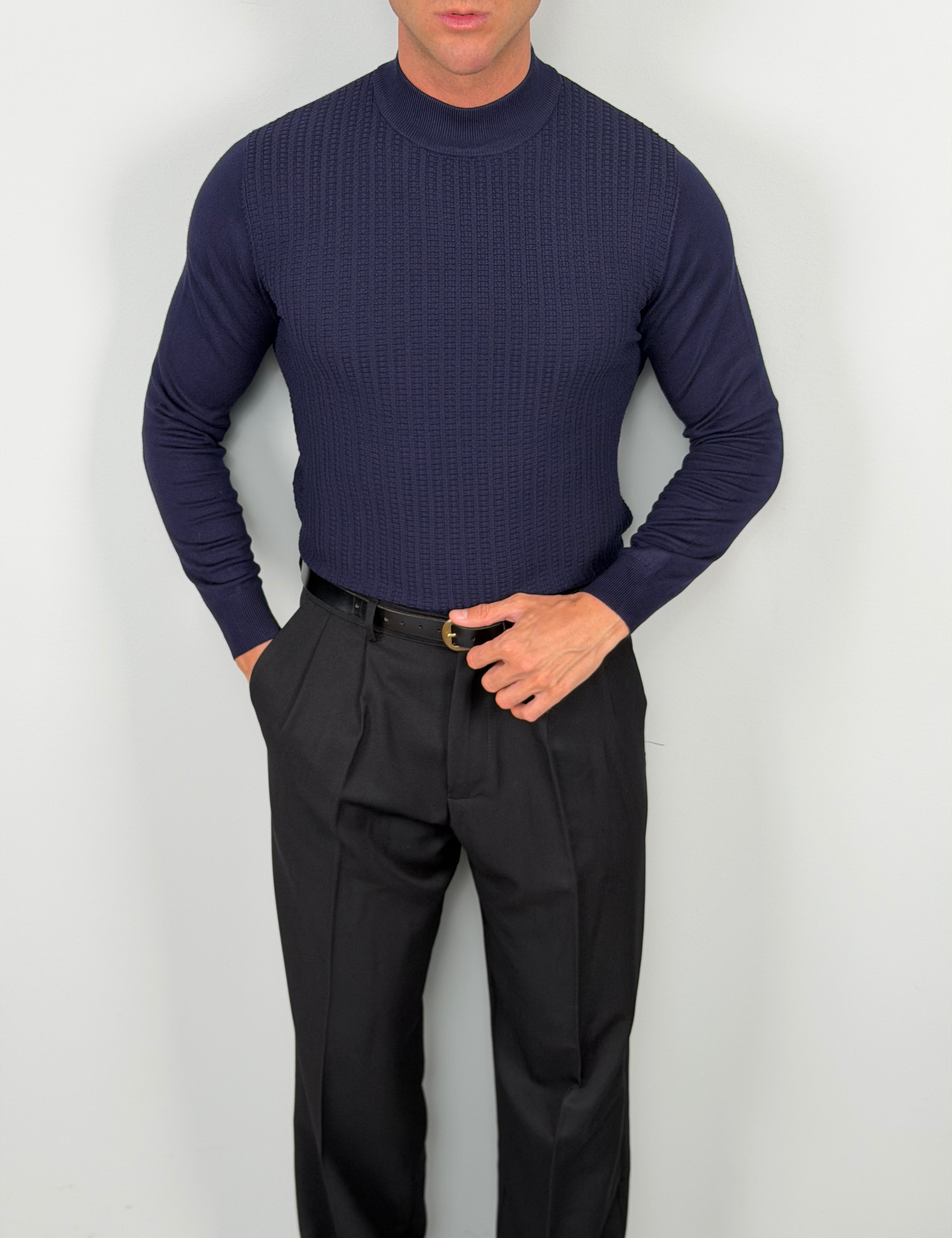 HENRY MOCK-NECK SWEATER