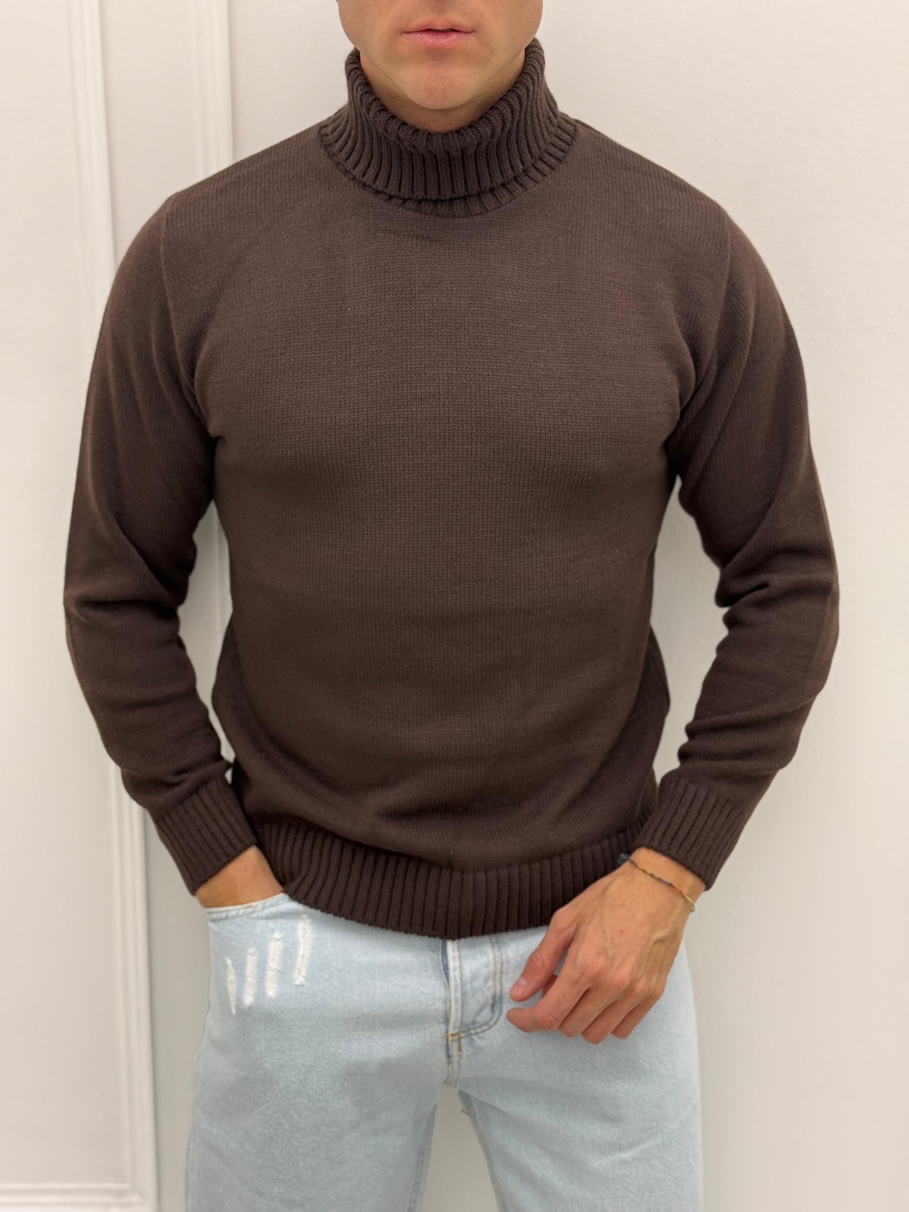 MAGLIONE DOLCEVITA LEMON LANA - Tg.XL Cioccolato