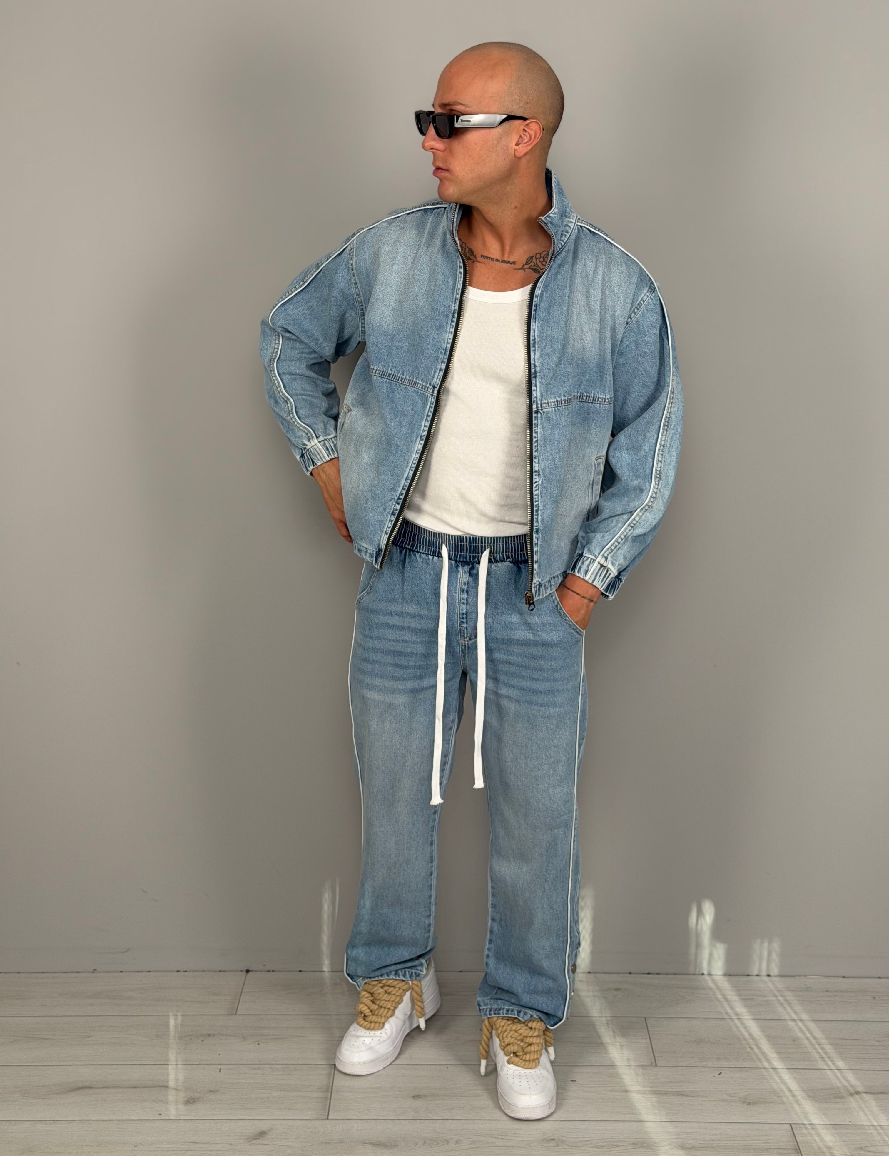 PANTALONES VAQUEROS COORDINATO GLACIAR