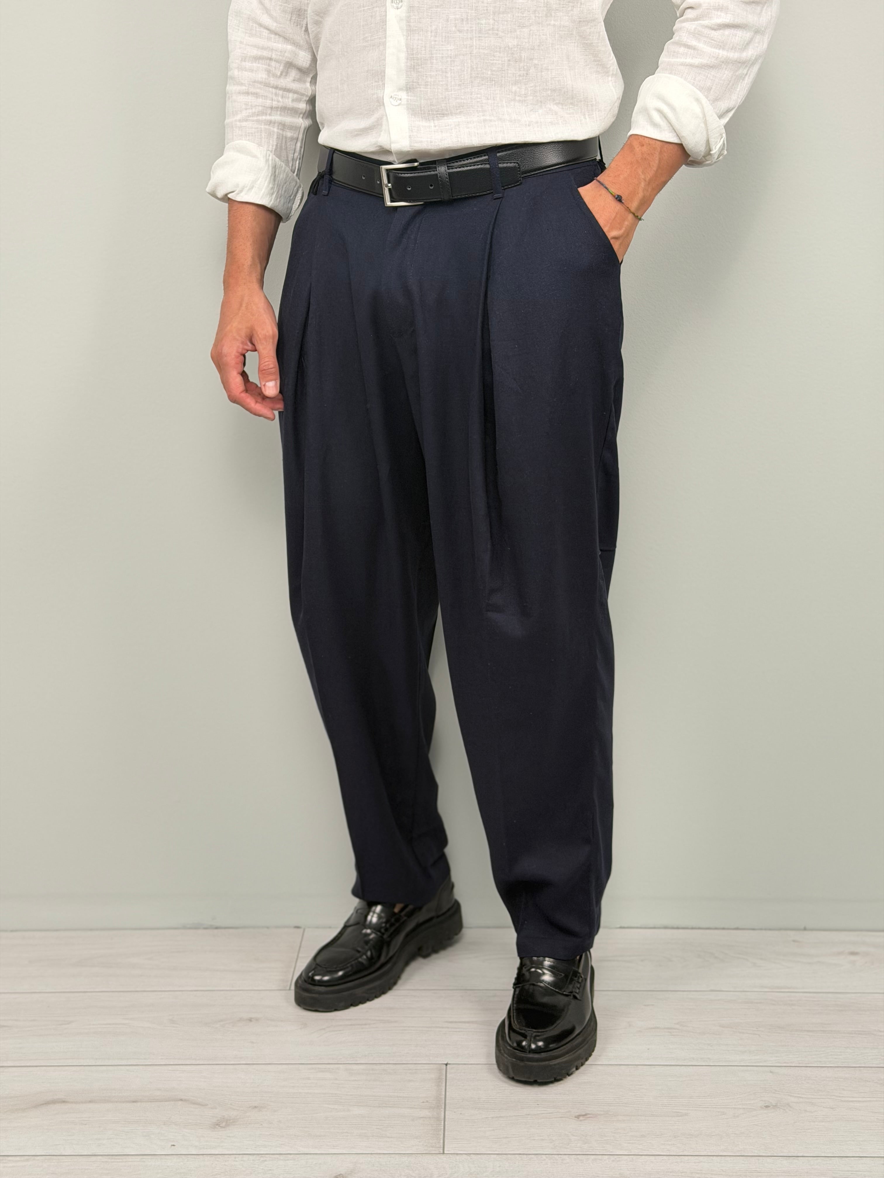 PANTALONE LINO GEEKOM AMPIO