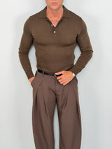 LONG-SLEEVE POLO SHIRT