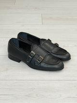 DOUBLE BUCKLE LEATHER MOCCASIN