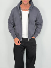 FELPA ZIP BOXY FIT FELPATA