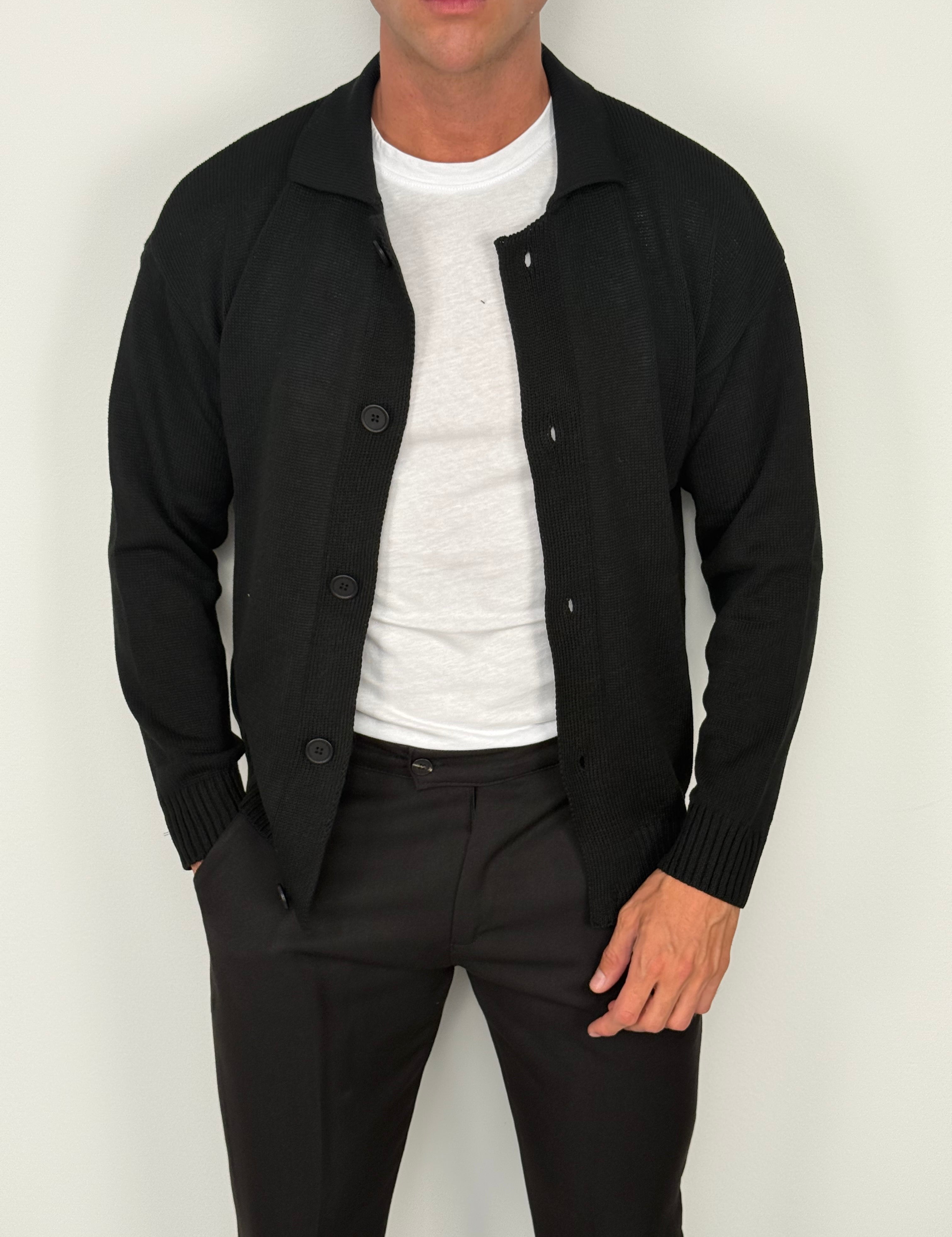 CARDIGAN POLO COTONE