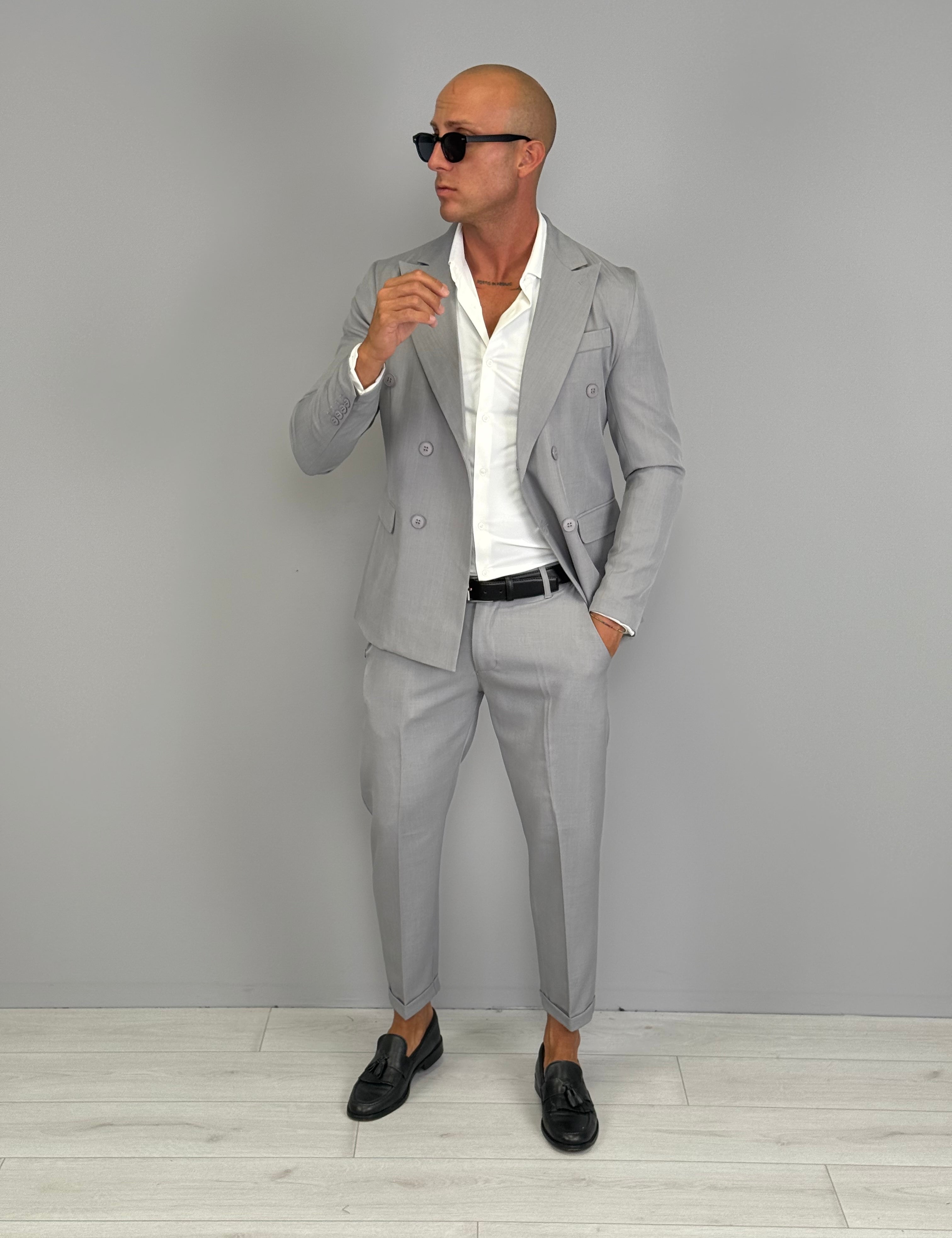 ABITO DOPPIOPETTO FIAMMATO