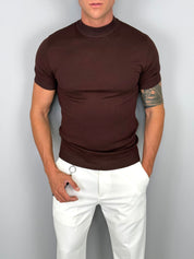 T-SHIRT MEZZO COLLO MAGLINA