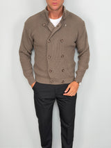 Zweireihige Wollstrickjacke ALVIN