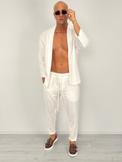 COORDINATO LINO FLOW - rimasto L bianco