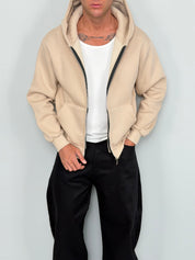 FELPA ZIP BOXY FIT FELPATA