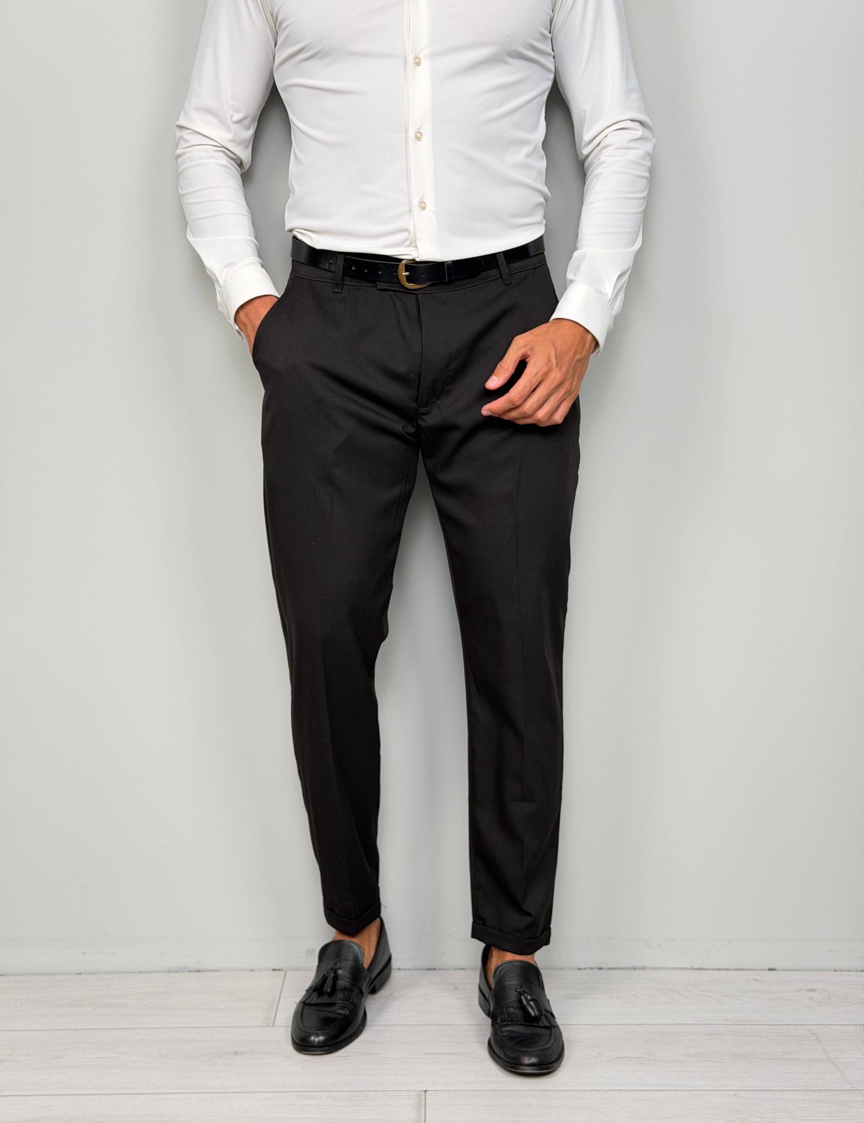 Pantalón modelo capri con vuelta invernal