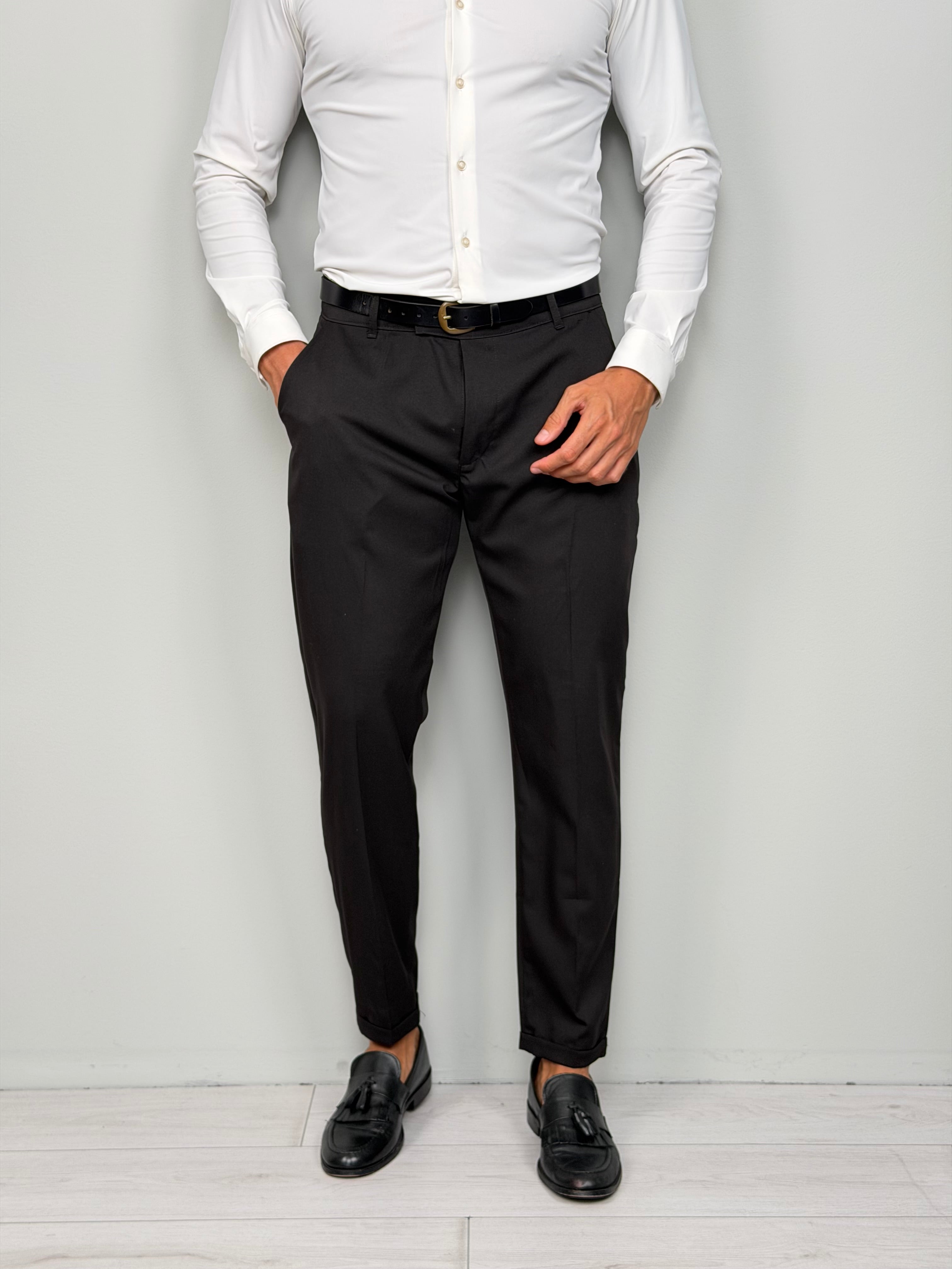 Pantalón modelo capri con vuelta invernal